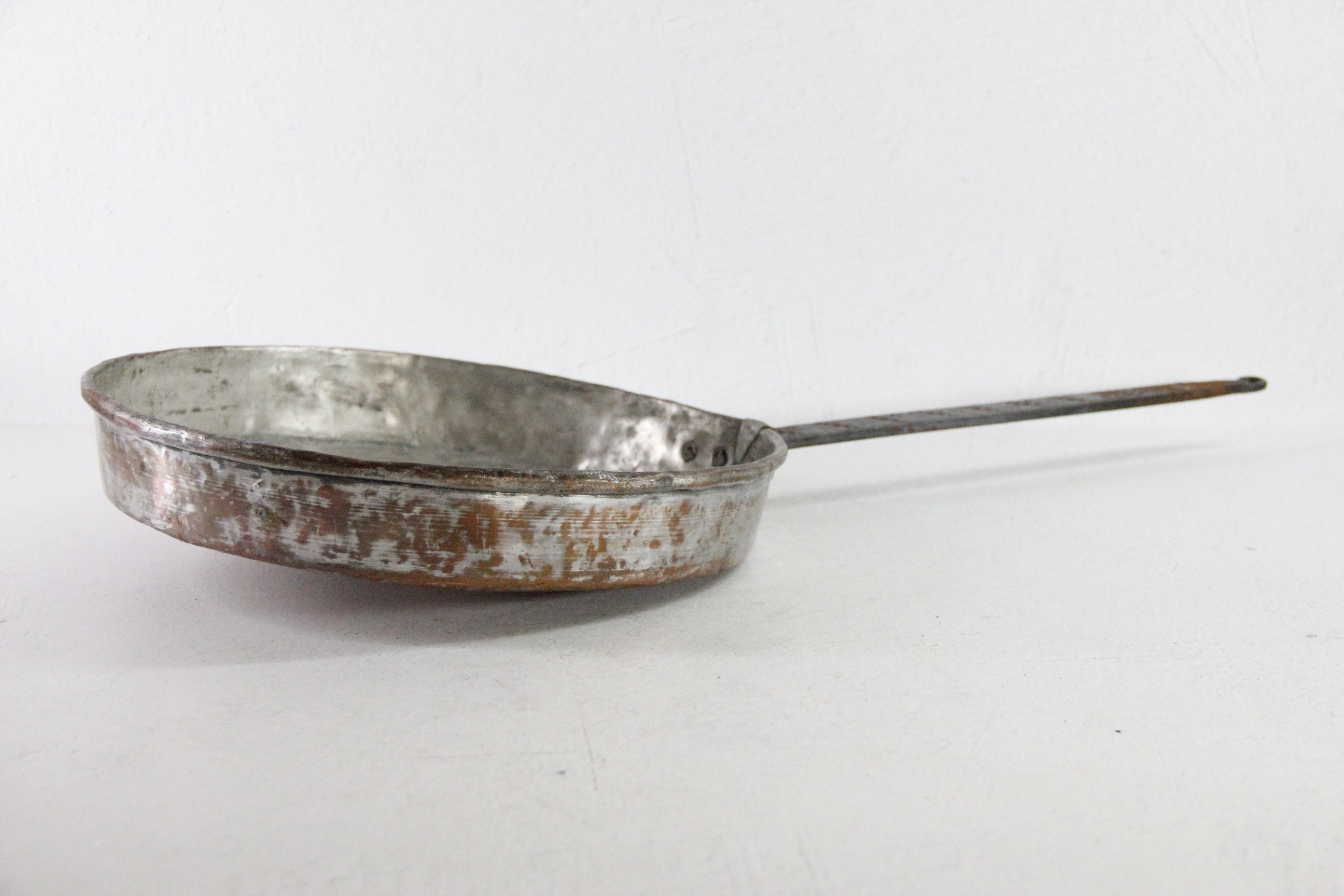 Antique Copper Pan | Egg/Escargot Poaching with Handle