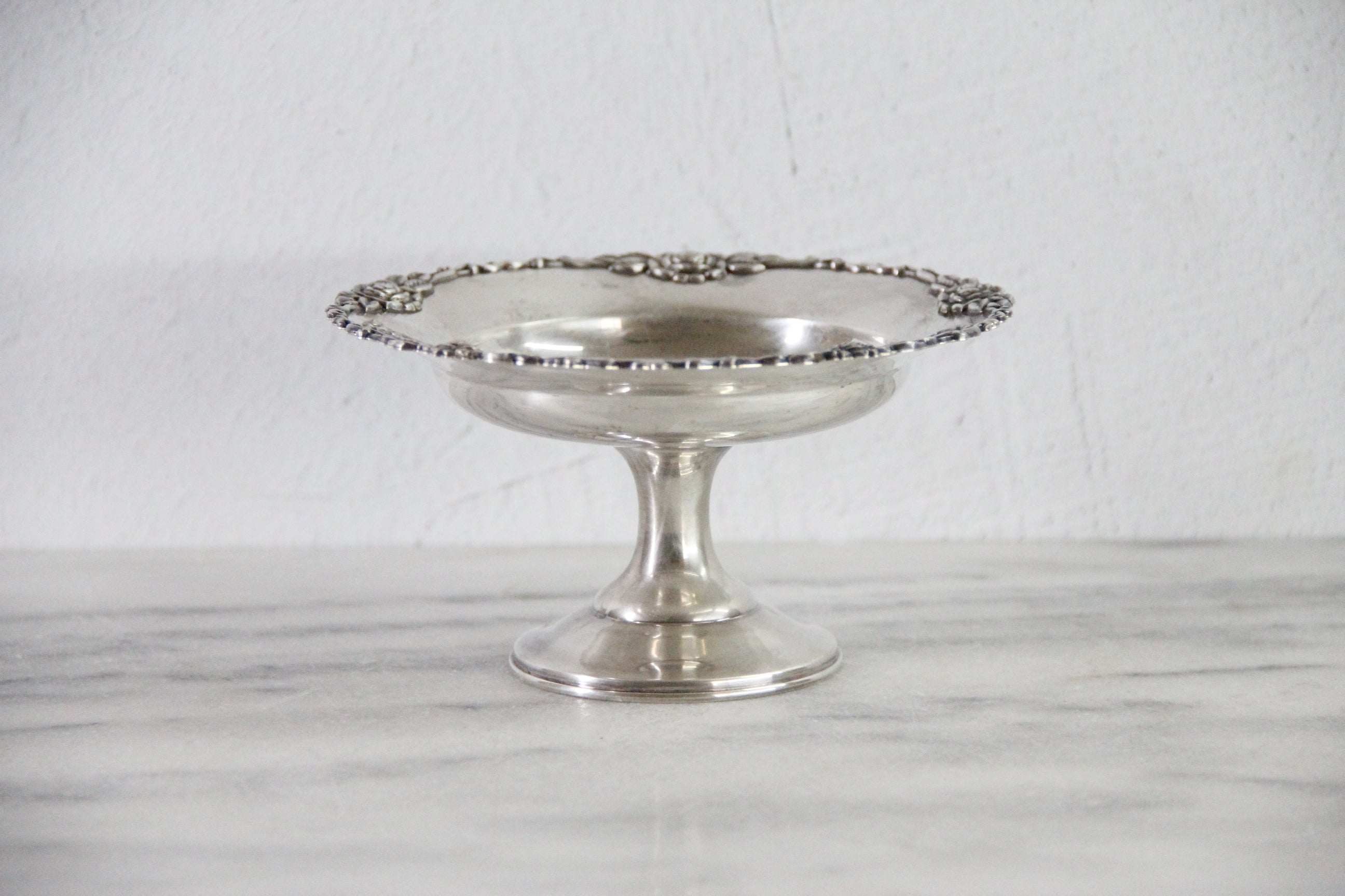 Sterling Compote 950 Stamp | Vintage Pedestal Serving Dish