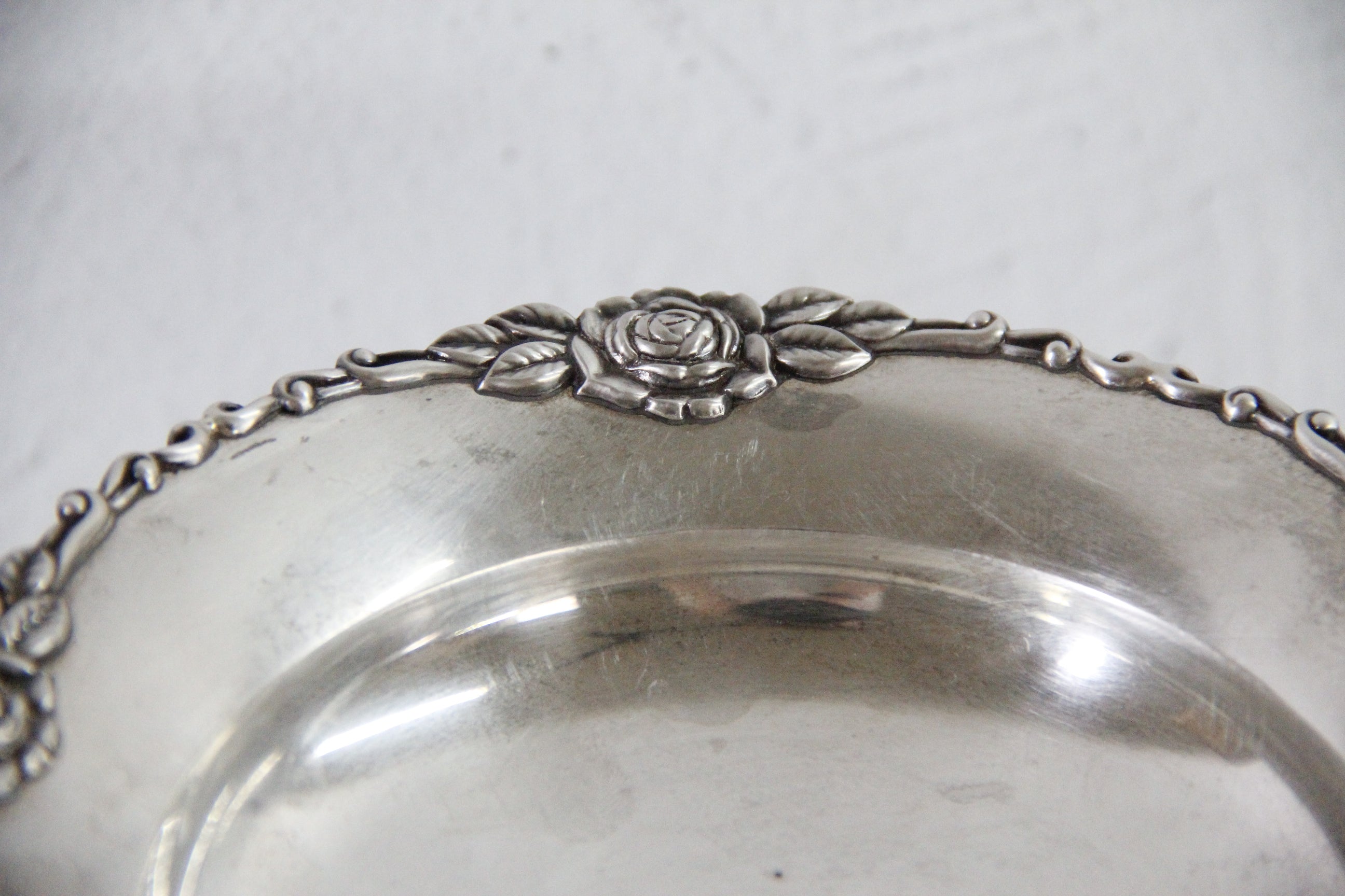 Sterling Compote 950 Stamp | Vintage Pedestal Serving Dish