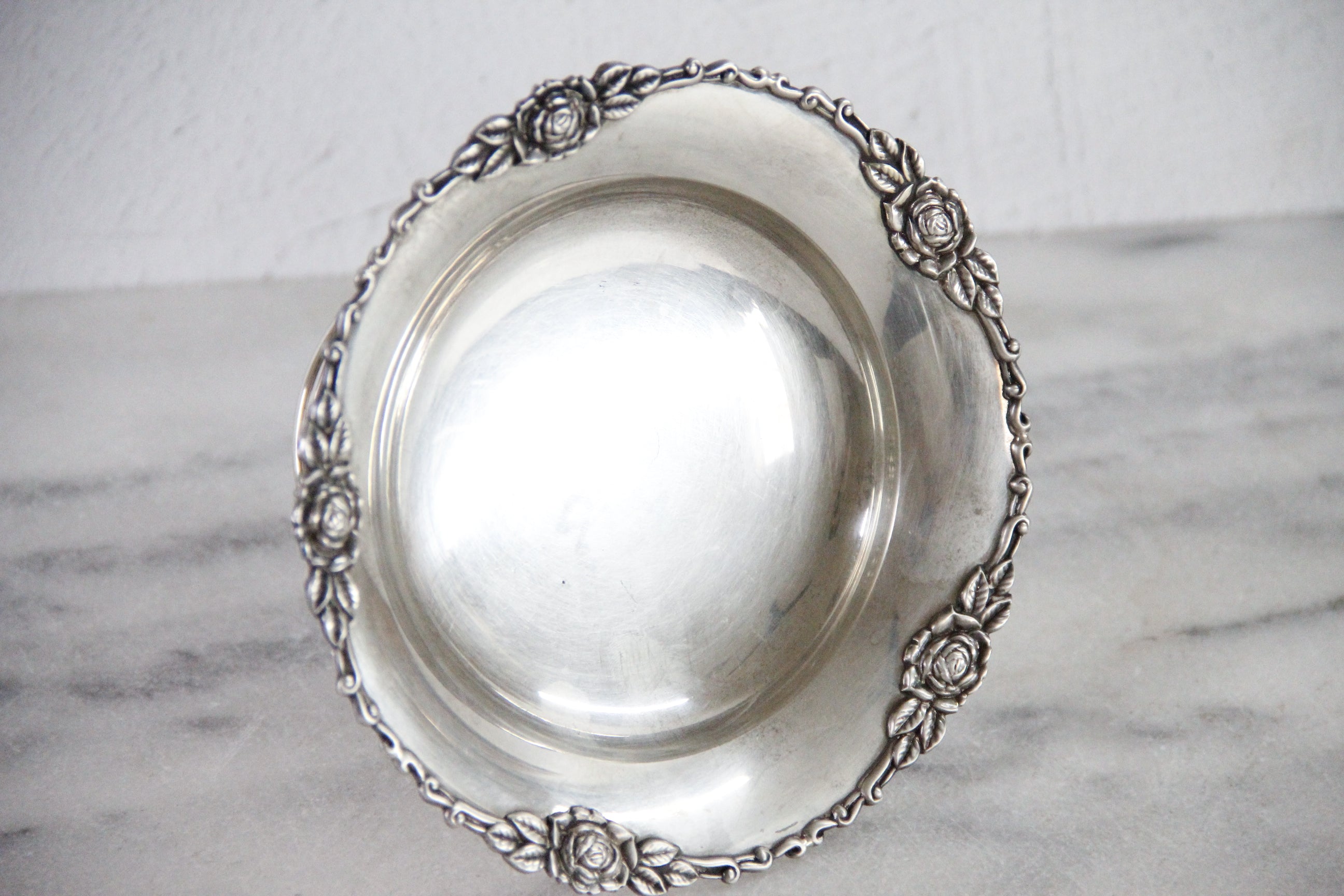 Sterling Compote 950 Stamp | Vintage Pedestal Serving Dish