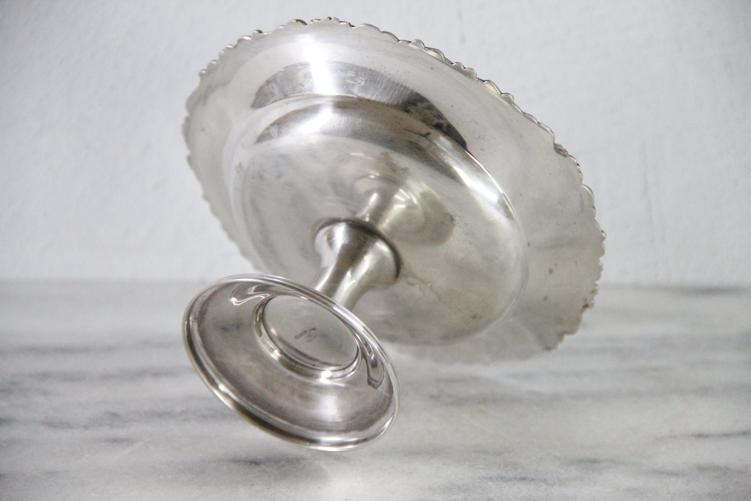 Sterling Compote 950 Stamp | Vintage Pedestal Serving Dish