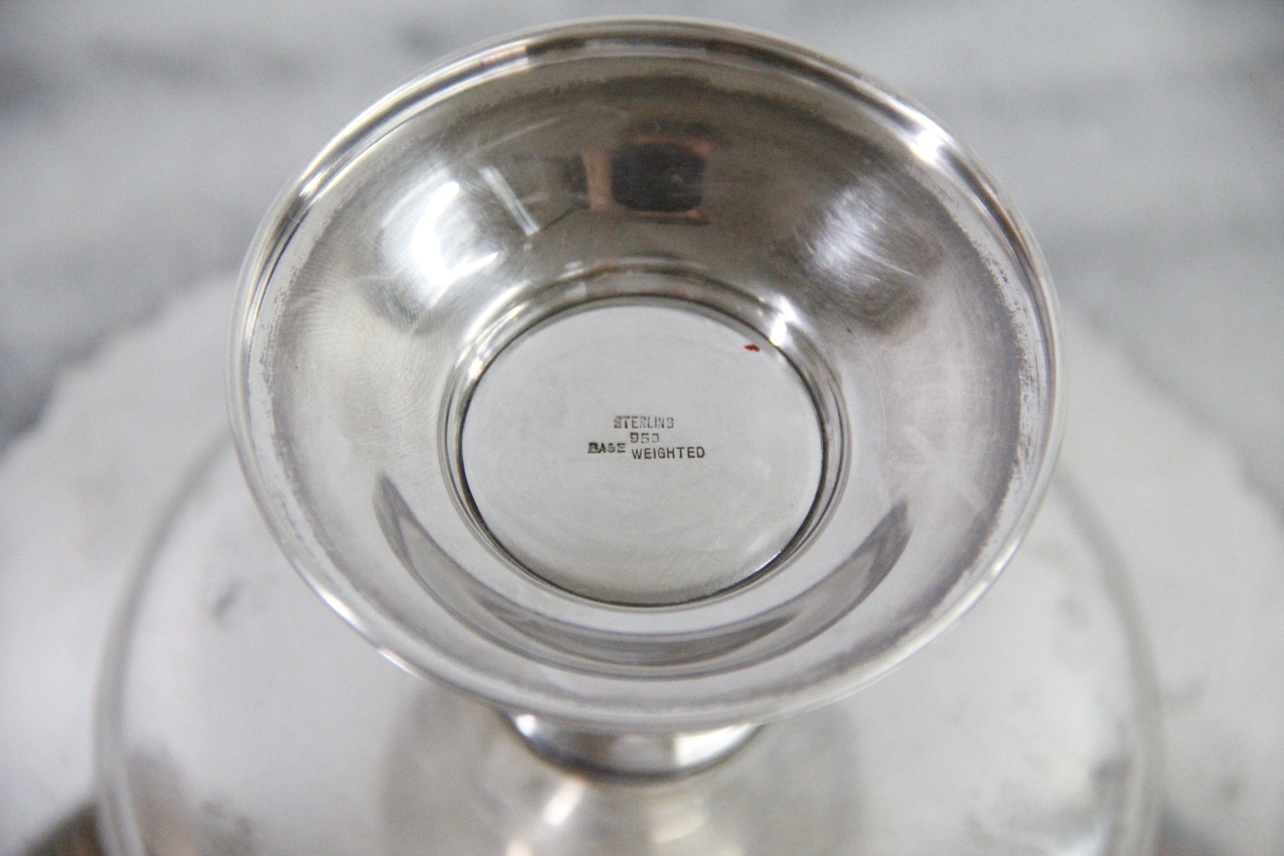 Sterling Compote 950 Stamp | Vintage Pedestal Serving Dish