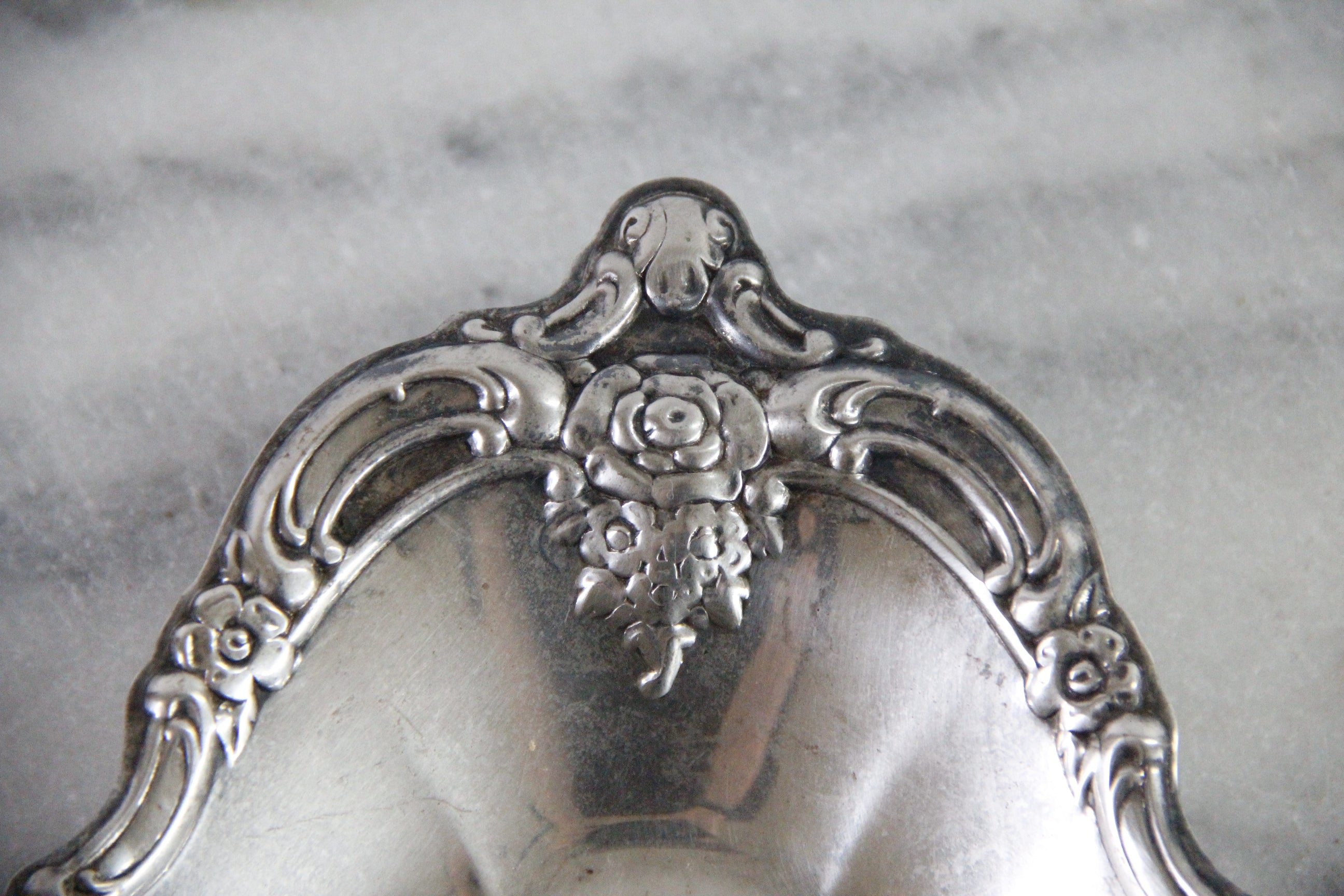 Silver Bon Bon Dish | Vintage Oval Serving Tray
