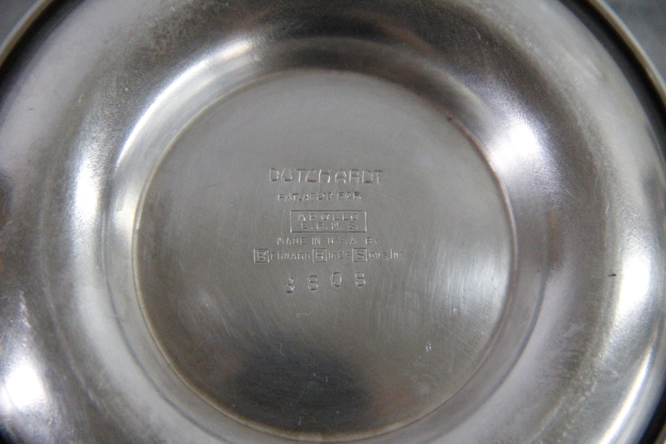 Condiment Jar | Antique Etched Glass with Sterling Spoon