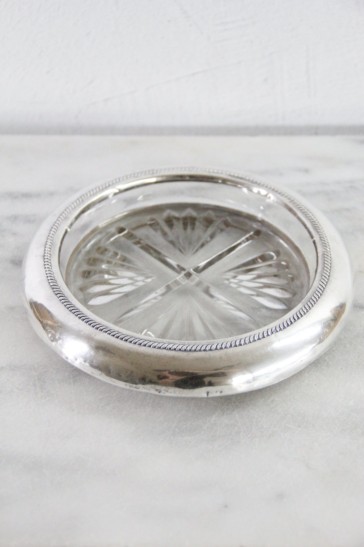 F.B. Rogers Sterling Silver Wine Bottle Coaster | XL 7"