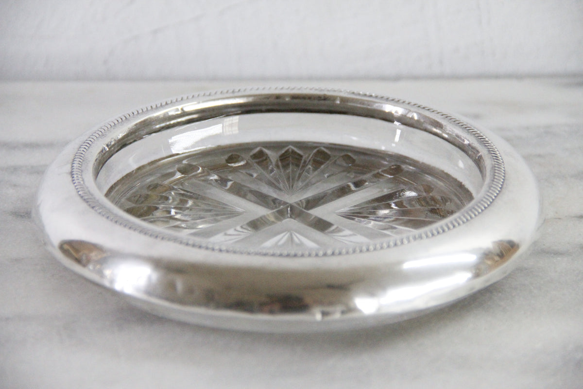 F.B. Rogers Sterling Silver Wine Bottle Coaster | XL 7"