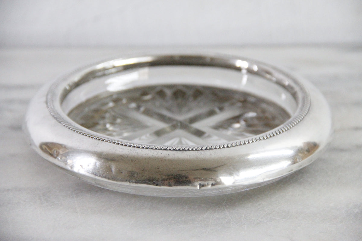 F.B. Rogers Sterling Silver Wine Bottle Coaster | XL 7"