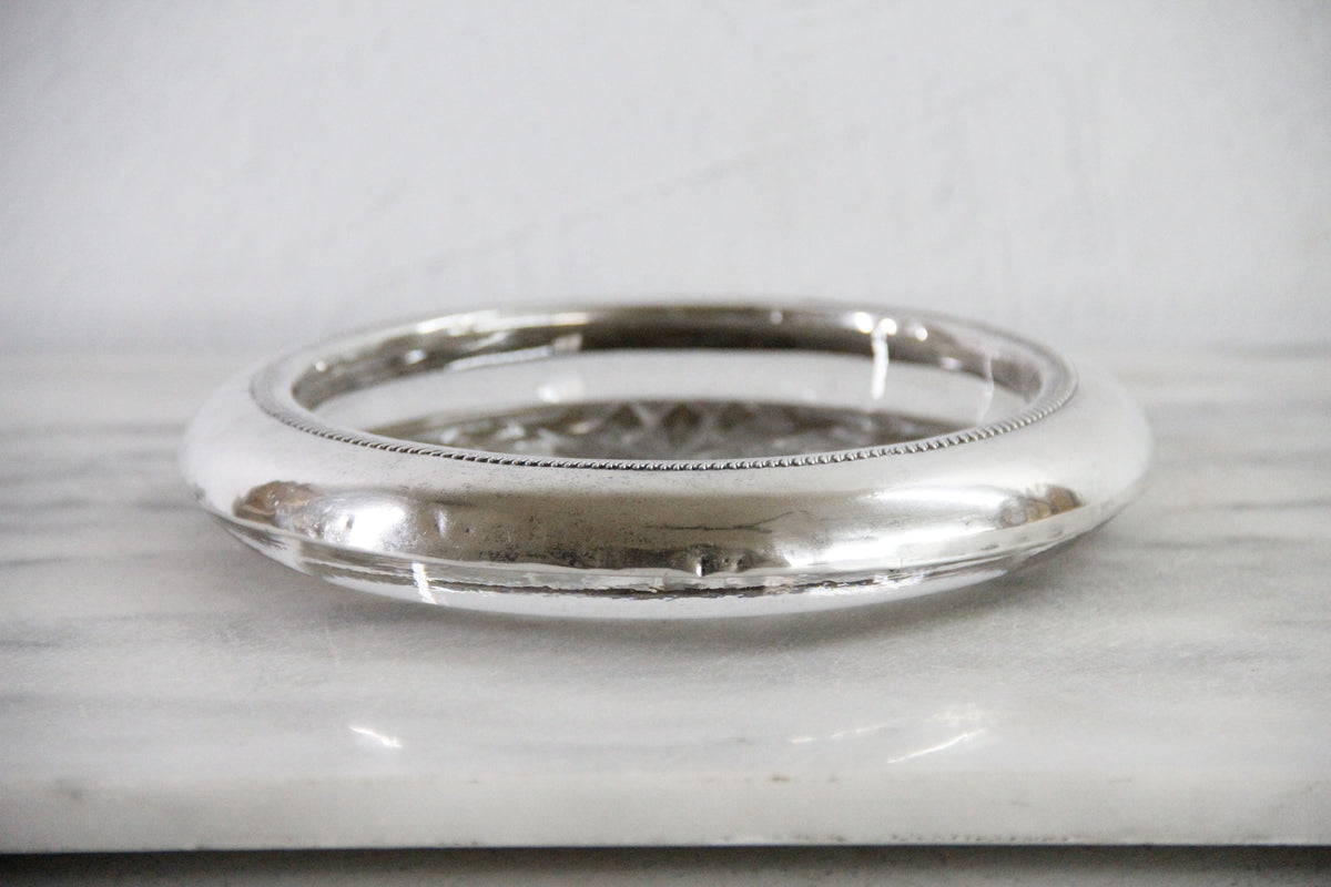 F.B. Rogers Sterling Silver Wine Bottle Coaster | XL 7"