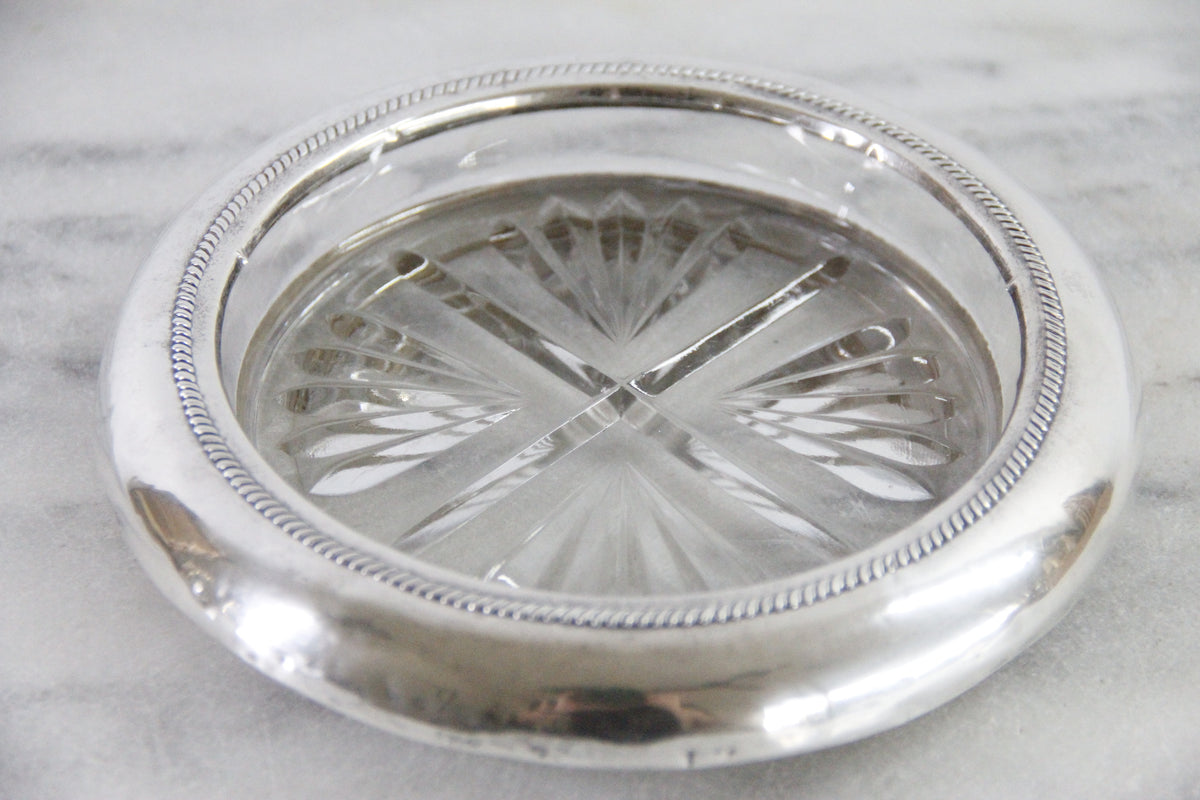 F.B. Rogers Sterling Silver Wine Bottle Coaster | XL 7"