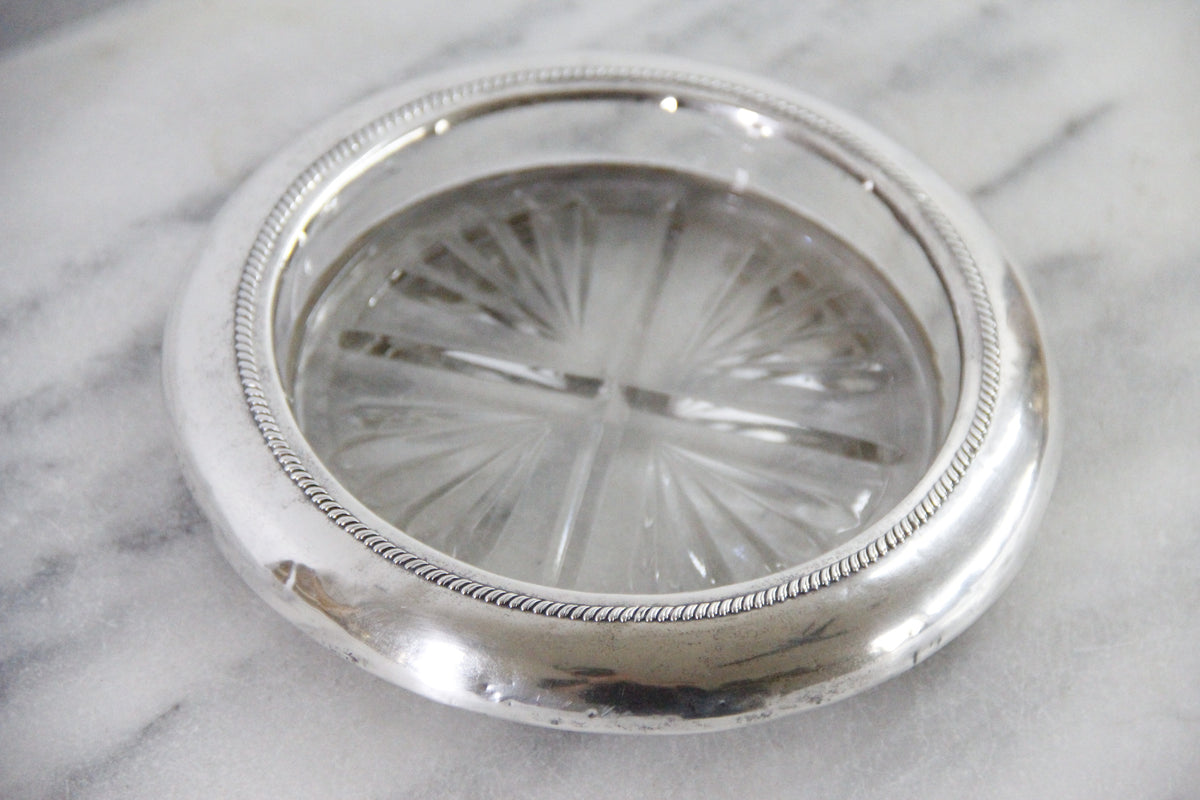 F.B. Rogers Sterling Silver Wine Bottle Coaster | XL 7"