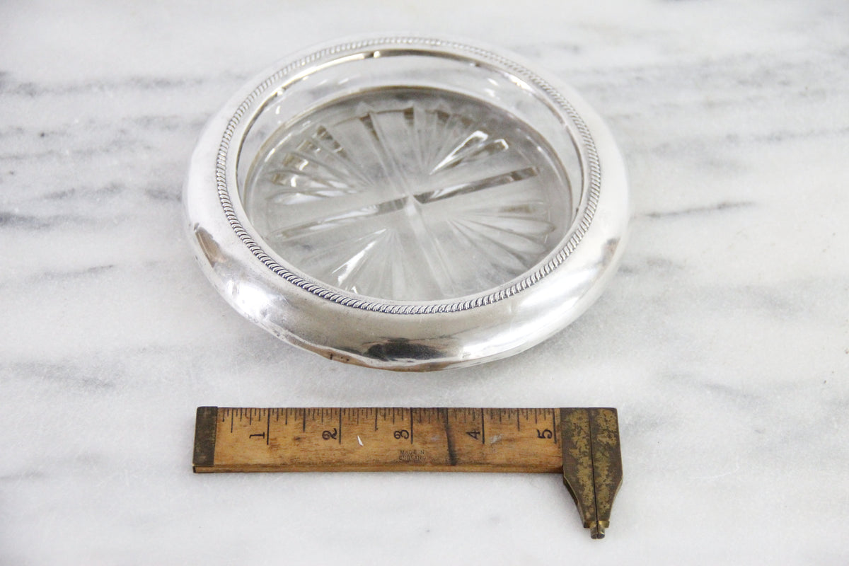 F.B. Rogers Sterling Silver Wine Bottle Coaster | XL 7"
