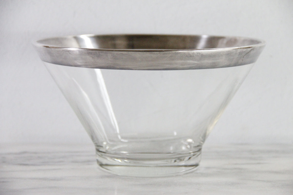 Dorothy Thorpe Silver Band Bowl | 10.75" Salad Bowl