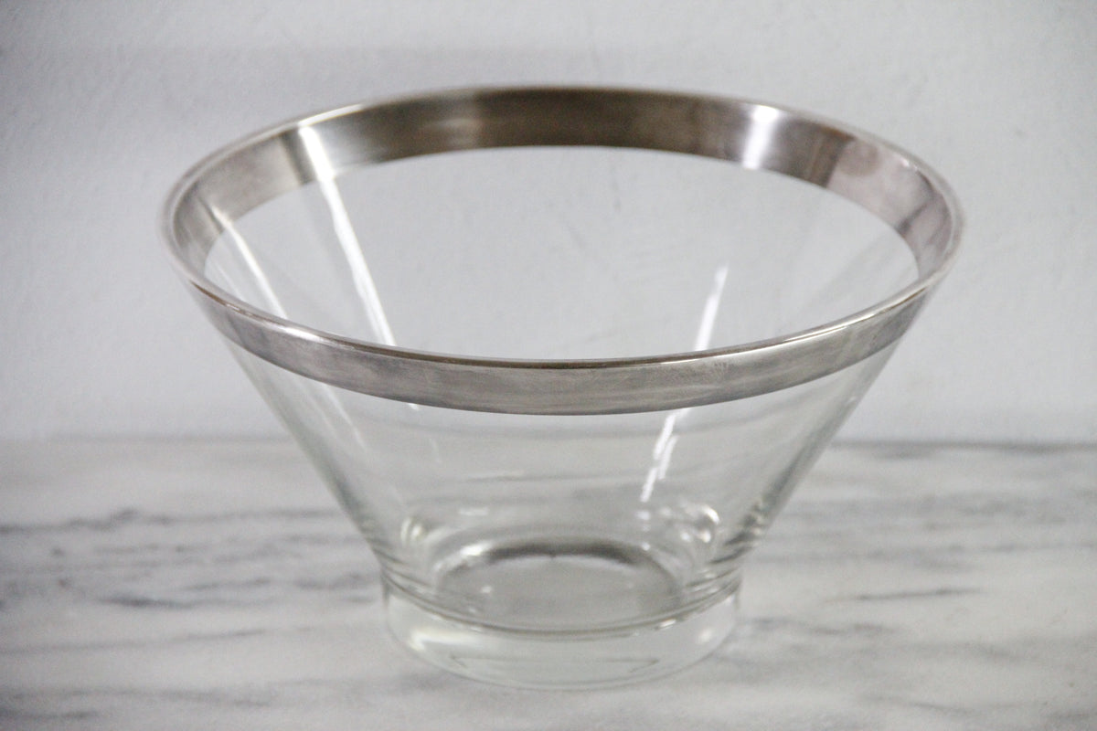 Dorothy Thorpe Silver Band Bowl | 10.75" Salad Bowl