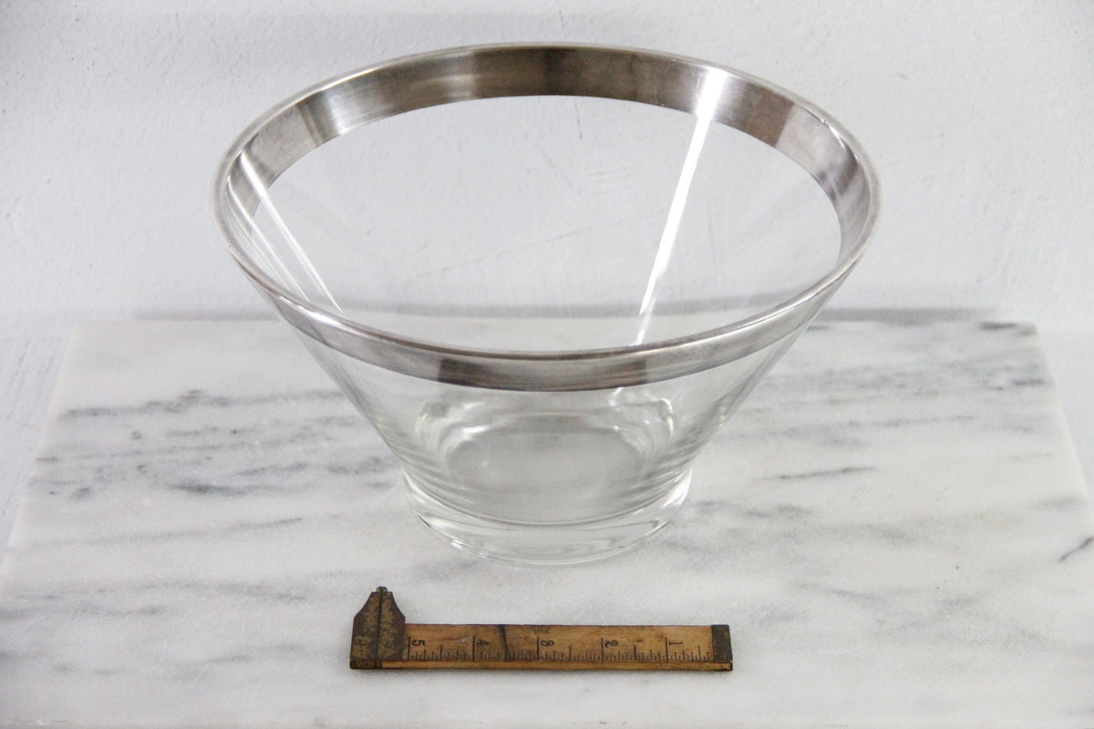 Dorothy Thorpe Silver Band Bowl | 10.75" Salad Bowl