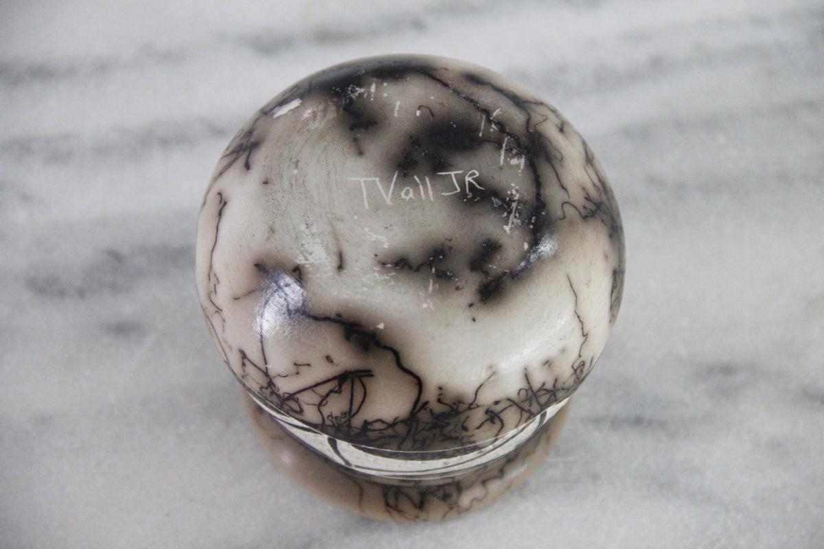 Native American Horse Hair Pottery | Signed T Vail JR