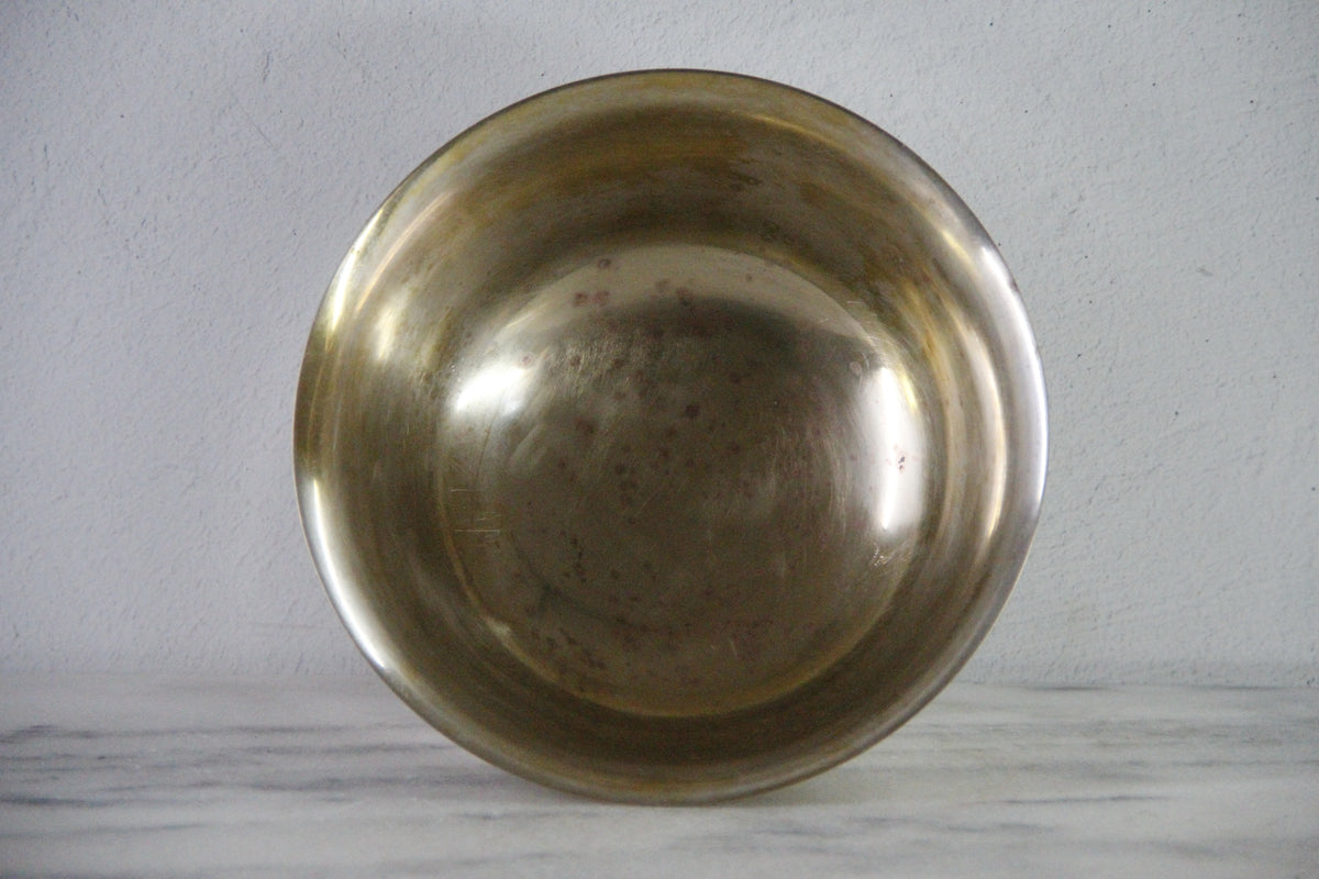 Vintage Silverplate Bowl | Footed Paul Revere Style