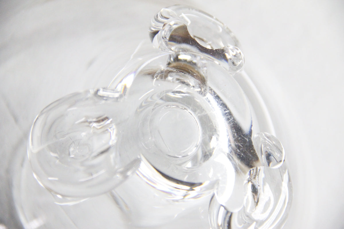 Vintage Steuben Crystal Candlestick Holders | Signed Pair