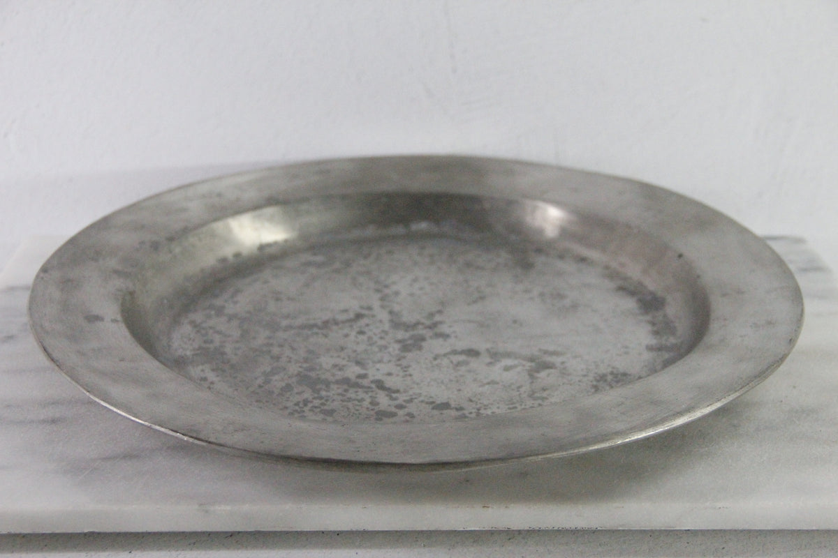 French Pewter 18th Century Charger Plate/Communal Platter