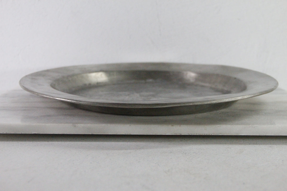 French Pewter 18th Century Charger Plate/Communal Platter