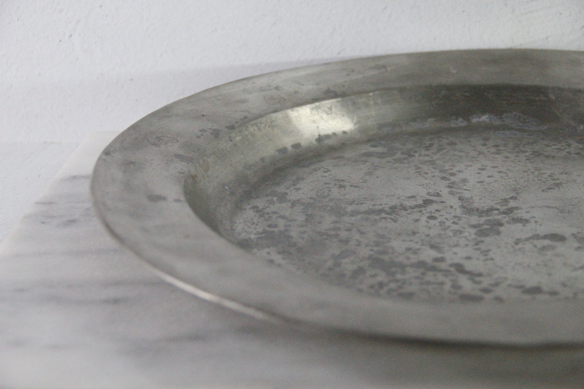 French Pewter 18th Century Charger Plate/Communal Platter