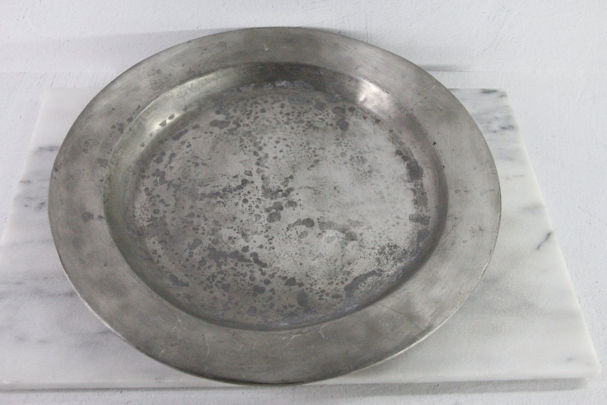 French Pewter 18th Century Charger Plate/Communal Platter