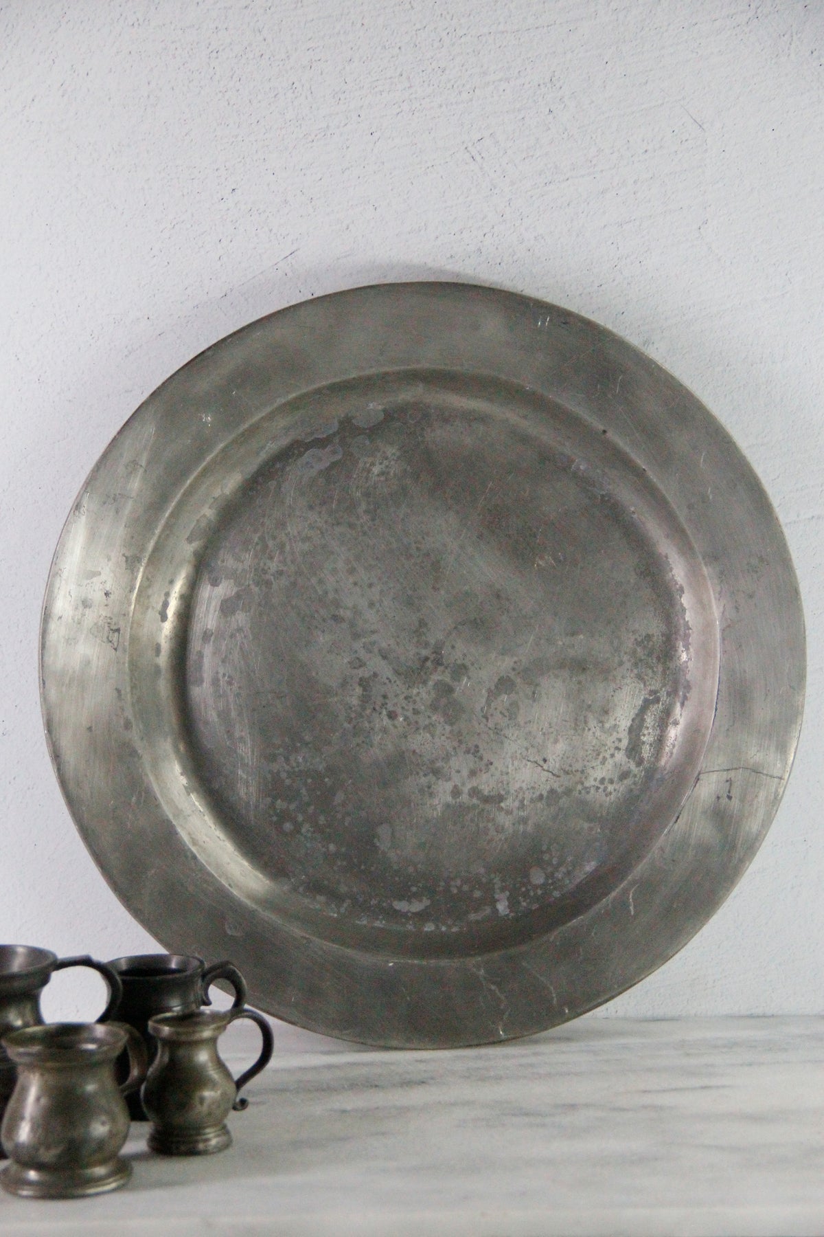 French Pewter 18th Century Charger Plate/Communal Platter