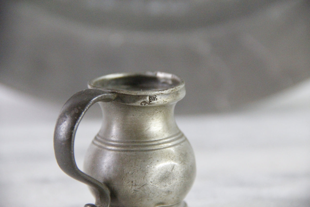 Antique English Pewter Measure | Tavern Measuring Cup