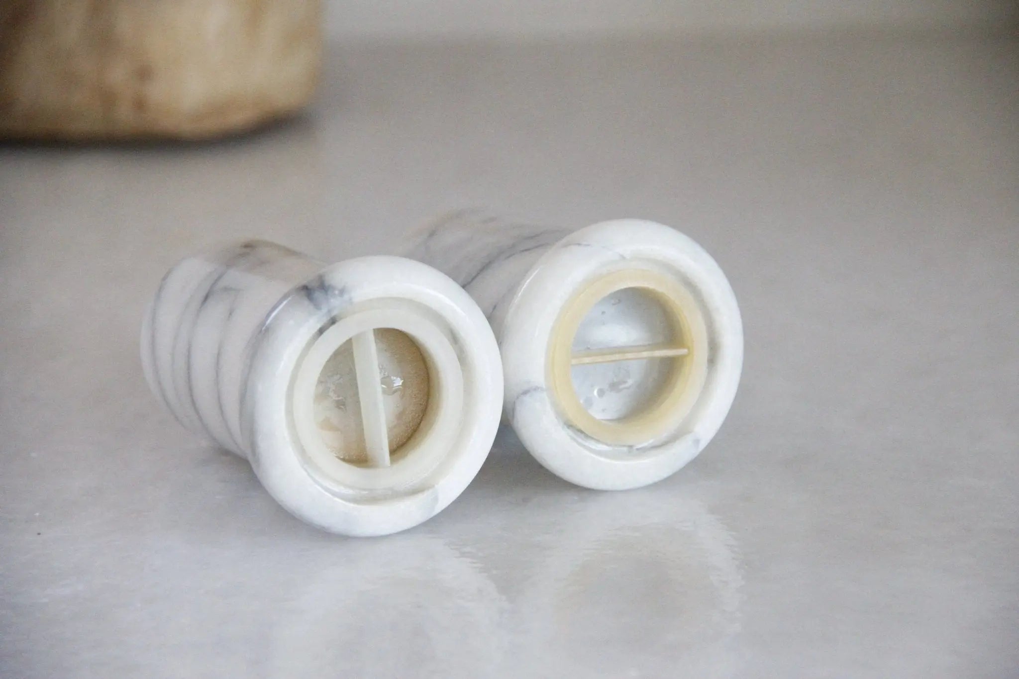Marble Salt & Pepper Shakers | Vintage  Debra Hall Lifestyle