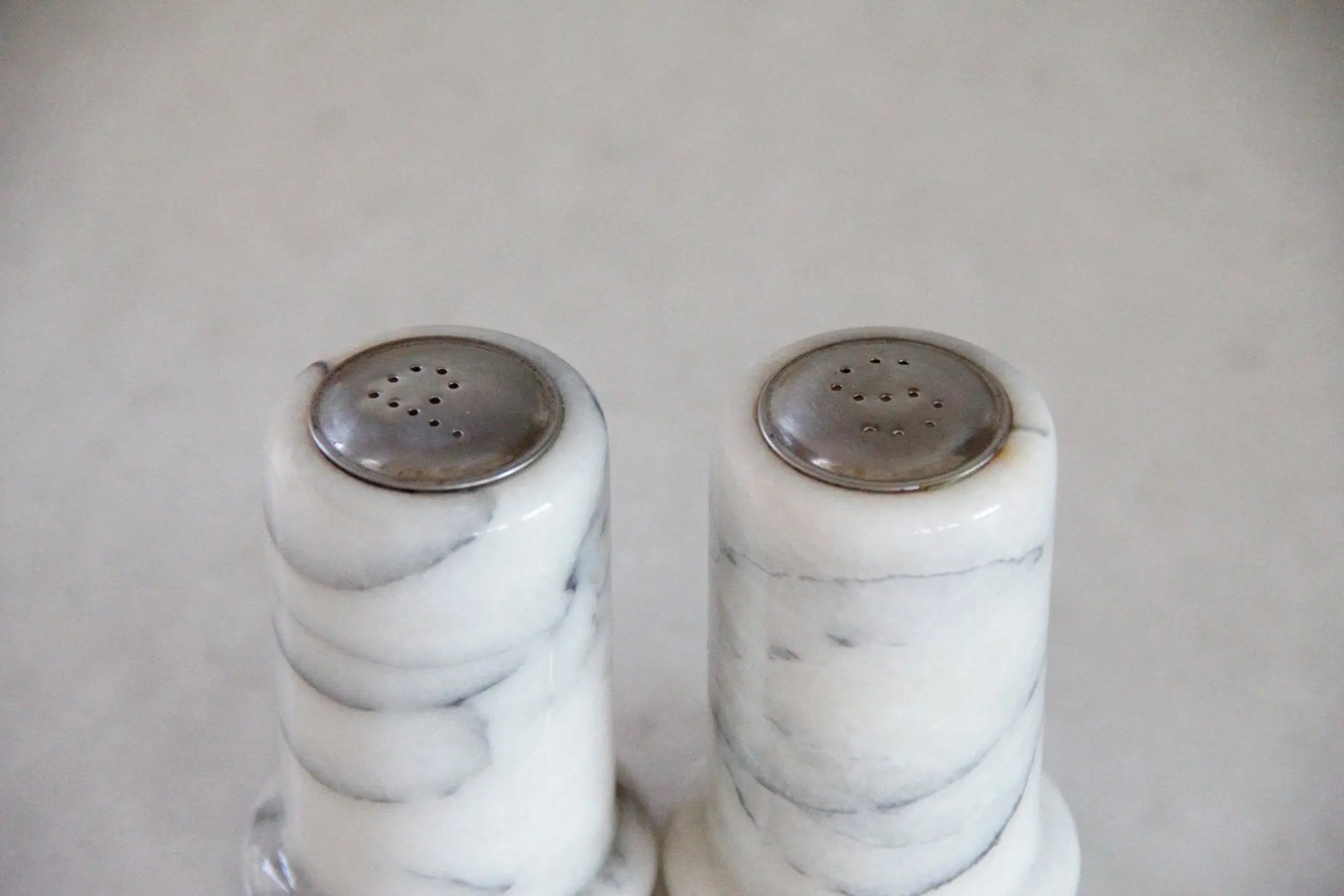 Marble Salt & Pepper Shakers | Vintage  Debra Hall Lifestyle