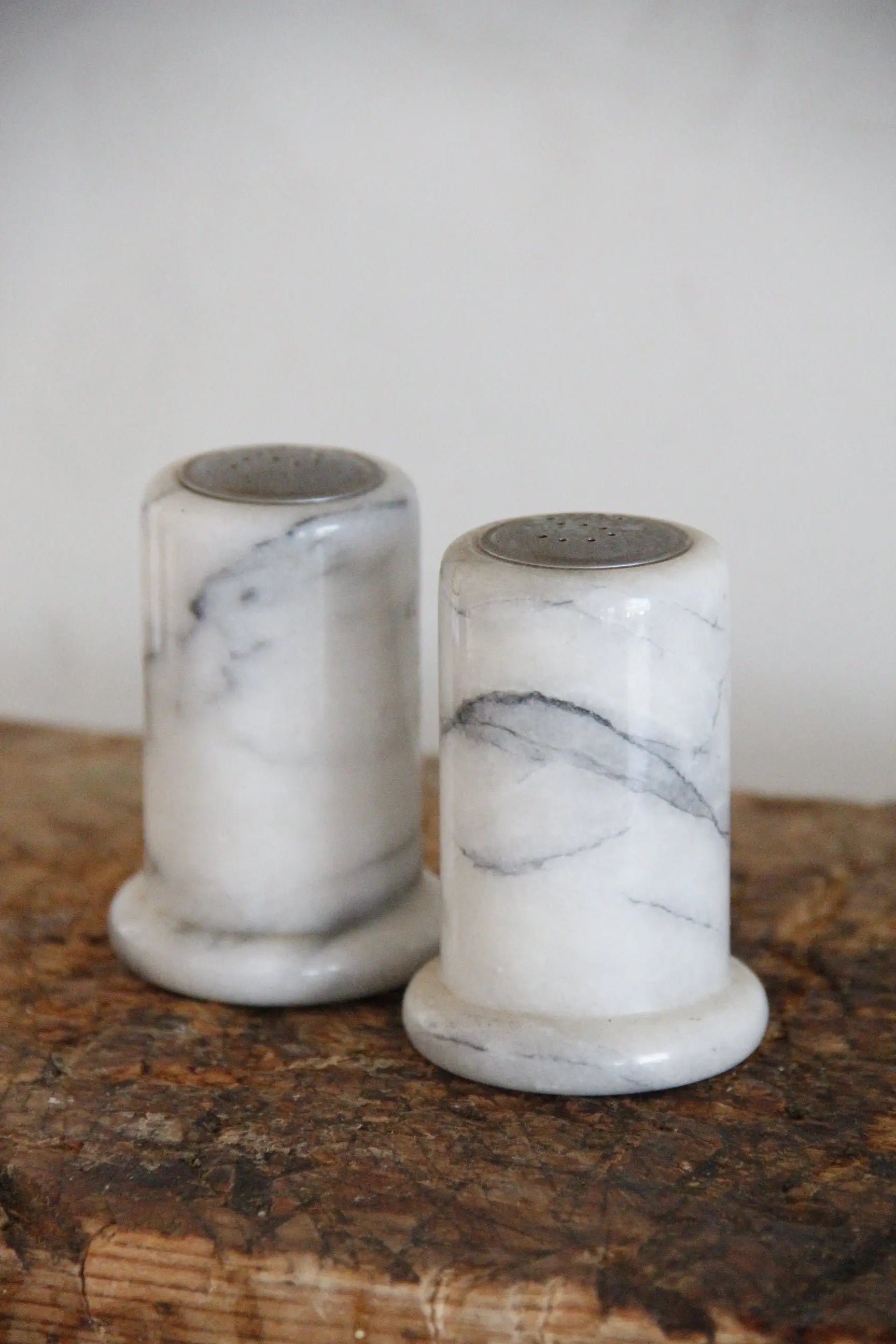 Marble Salt & Pepper Shakers | Vintage  Debra Hall Lifestyle