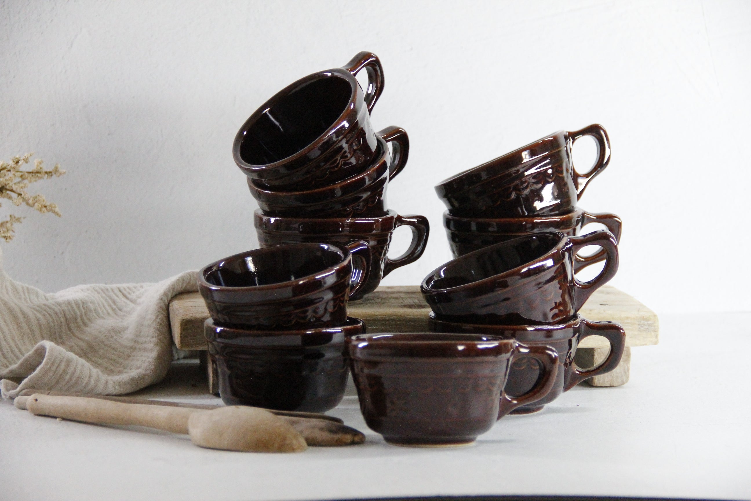 Marcrest Stoneware Soup Cup | Daisy Dot Rare 8 oz.  Debra Hall Lifestyle