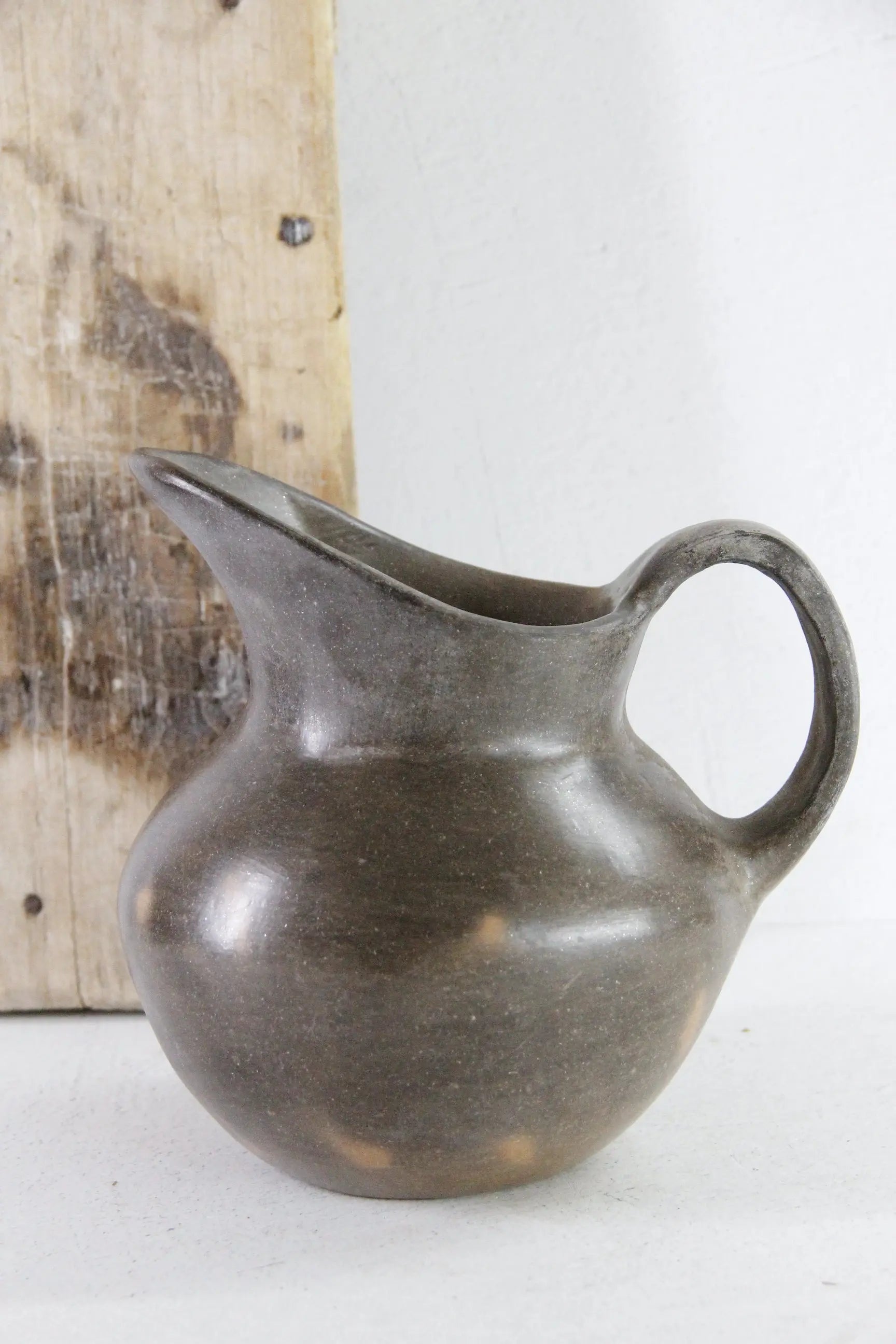 Mexican Pottery Pitcher Vintage Oaxaca Hand Made