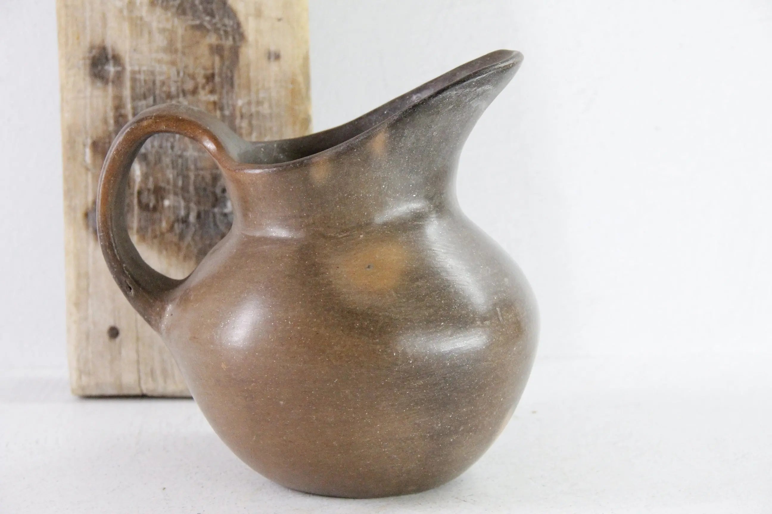 Mexican Pottery Pitcher Vintage Oaxaca Hand Made