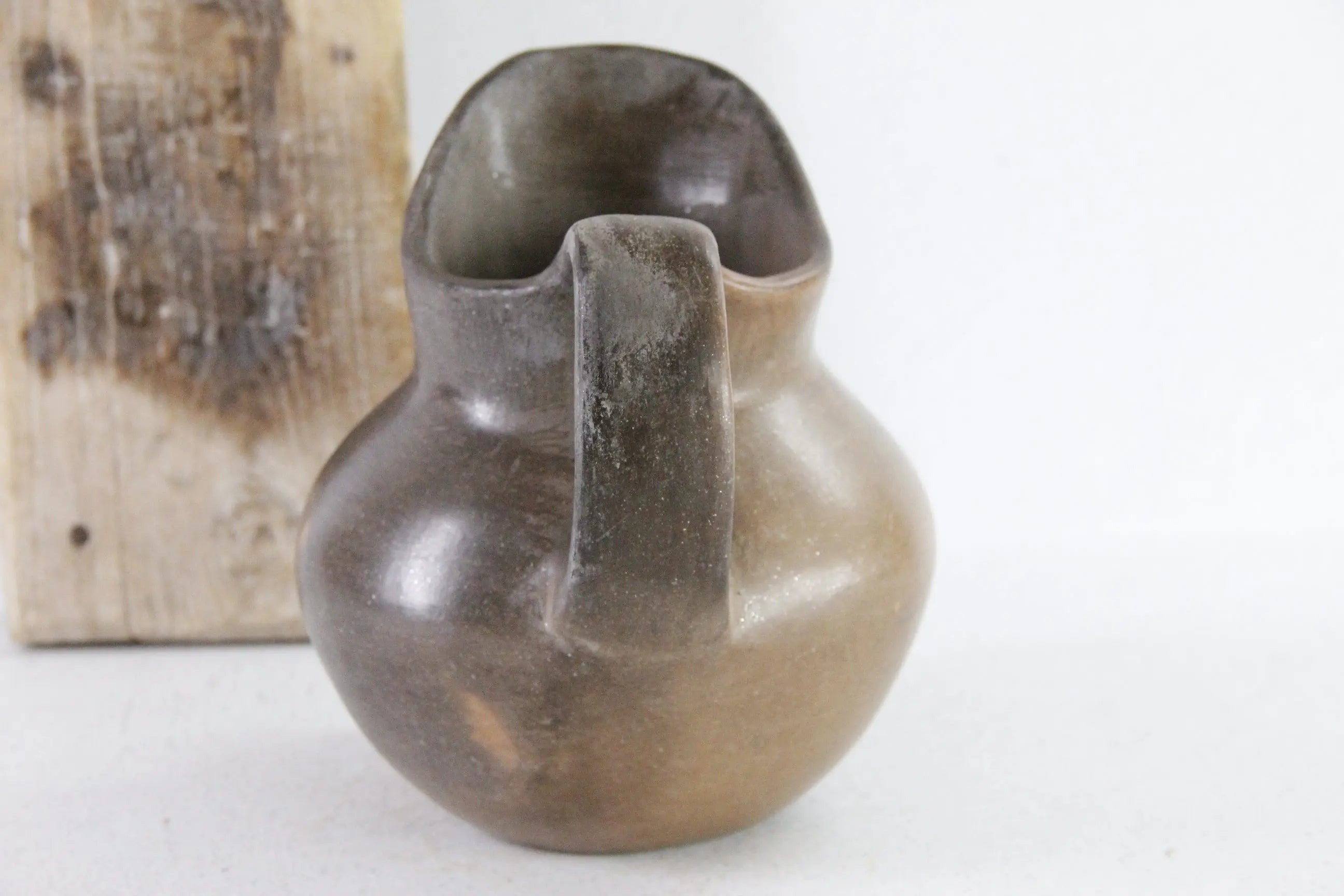 Mexican Pottery Pitcher Vintage Oaxaca Hand Made