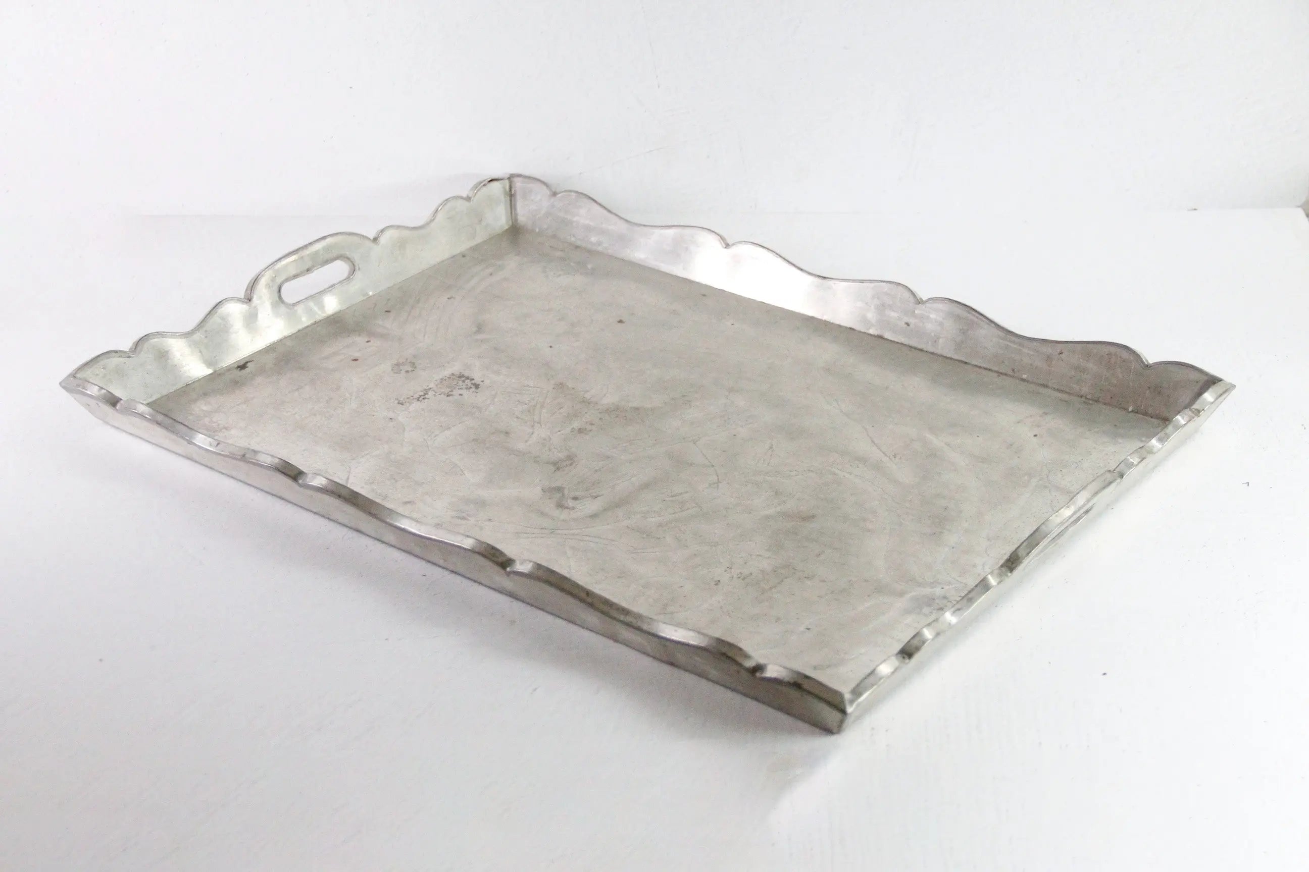 Mexican Tin Tray| Extra Large Vintage Folk Art Serving Tray  Debra Hall Lifestyle