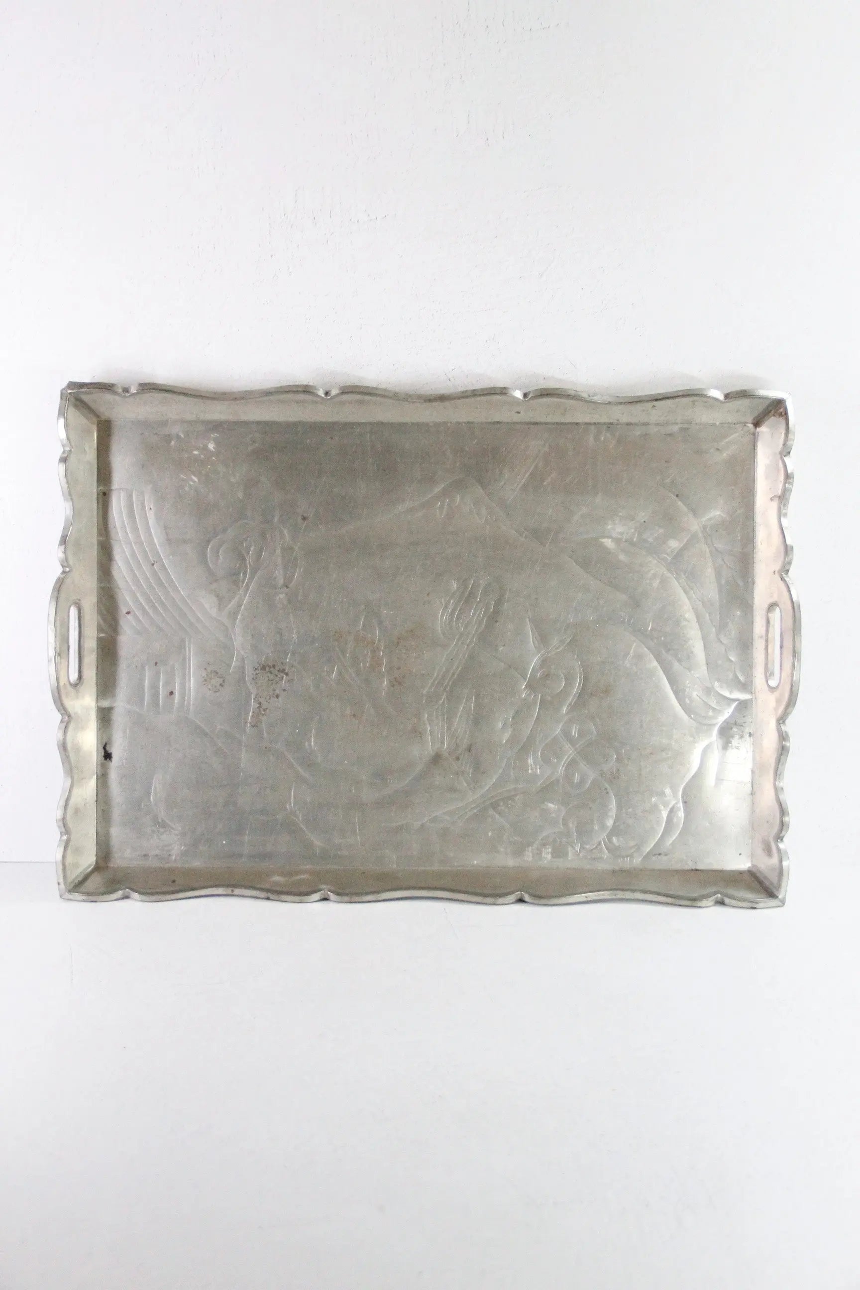 Mexican Tin Tray| Extra Large Vintage Folk Art Serving Tray  Debra Hall Lifestyle