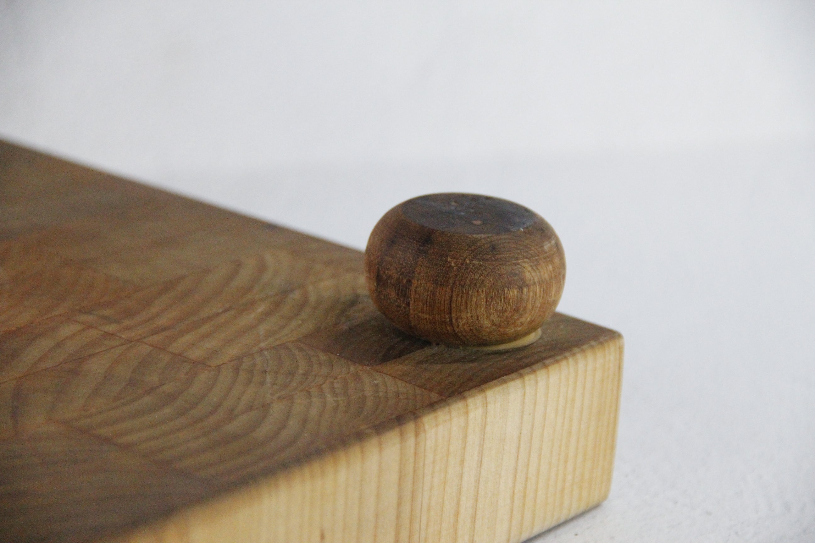 Mid Century Butcher Block Footed Cutting Board | End Cut Teak  Debra Hall Lifestyle