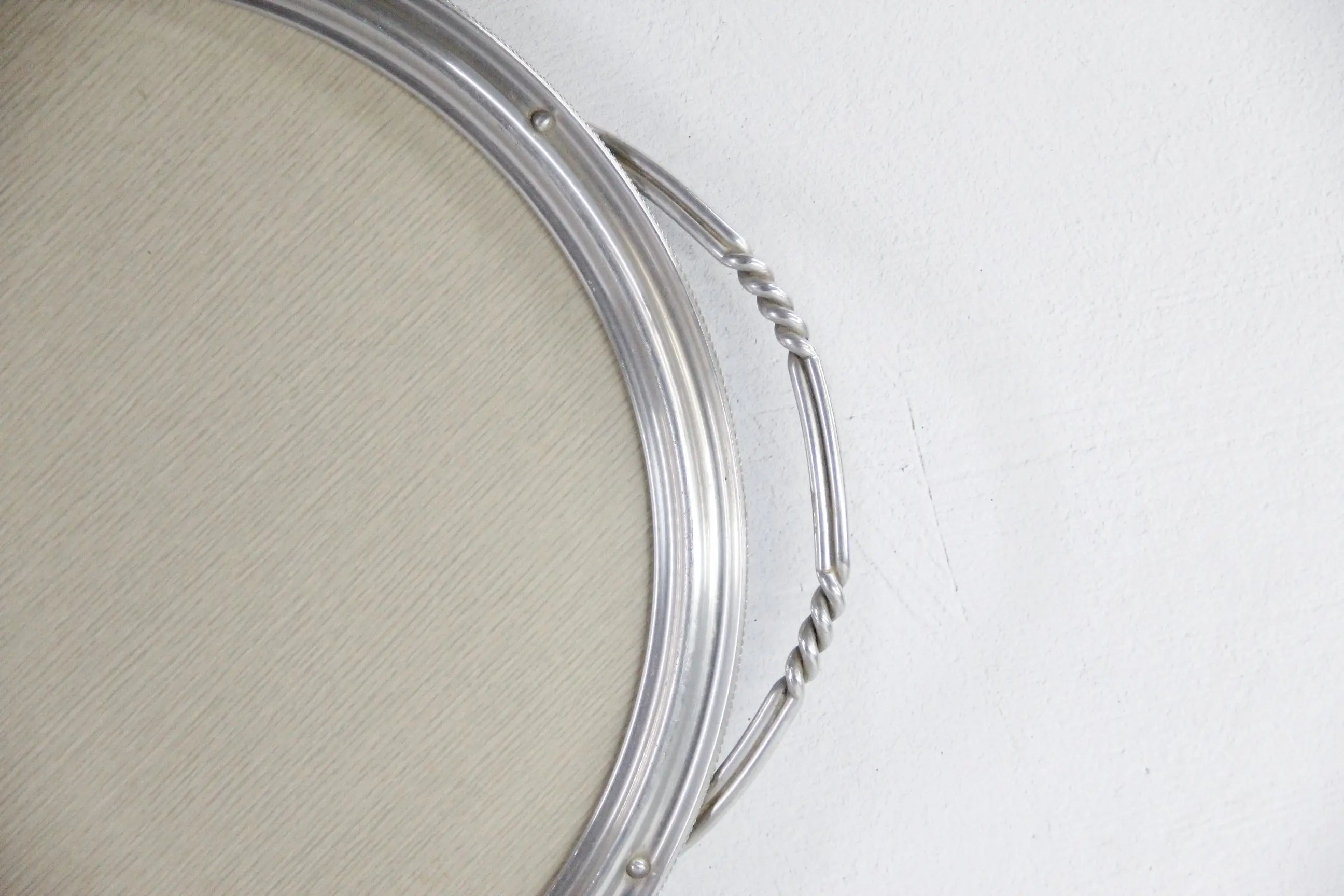 Mid Century Modern Tray | Micarta Blonde Wood Grain Barware  Debra Hall Lifestyle