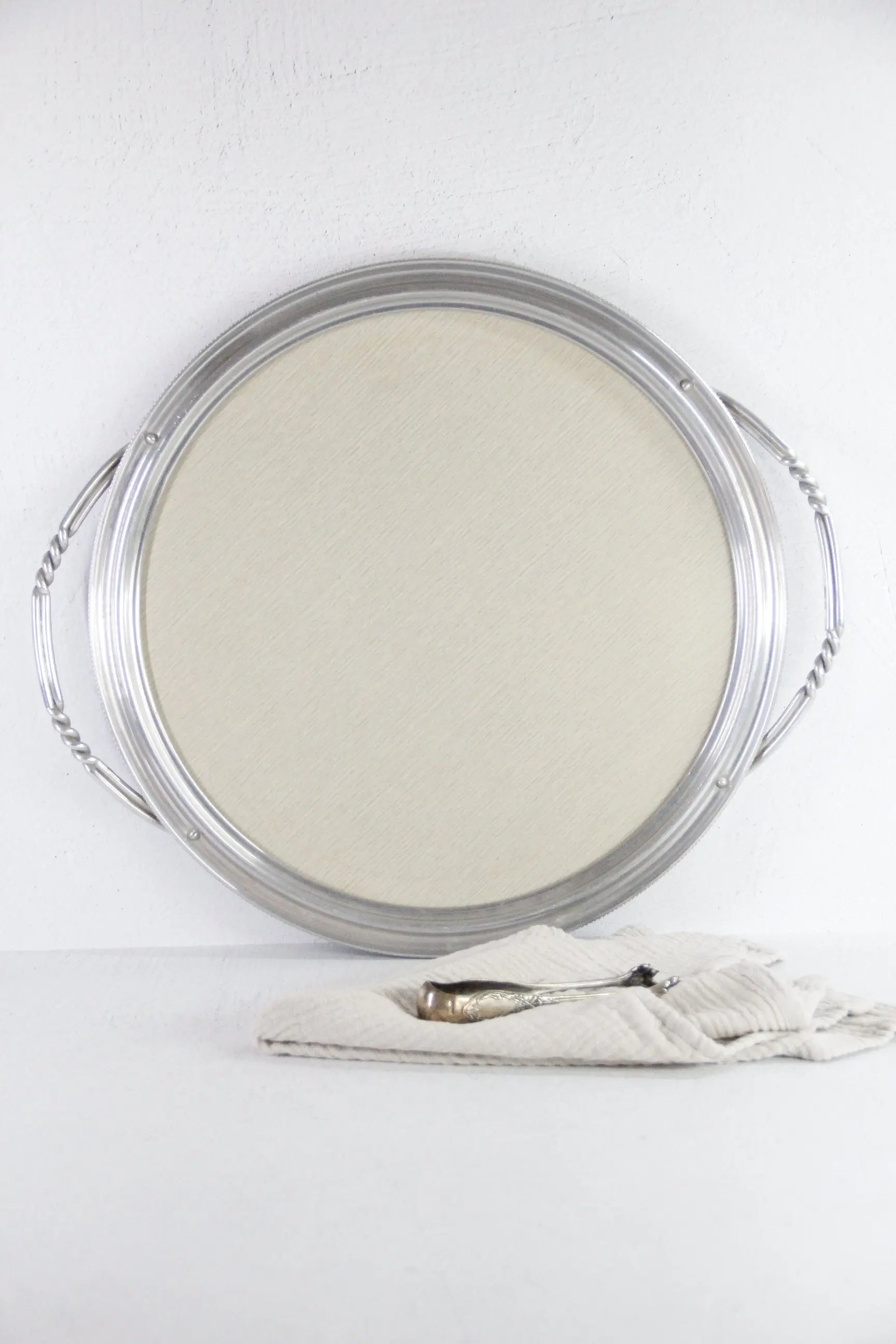 Mid Century Modern Tray | Micarta Blonde Wood Grain Barware  Debra Hall Lifestyle