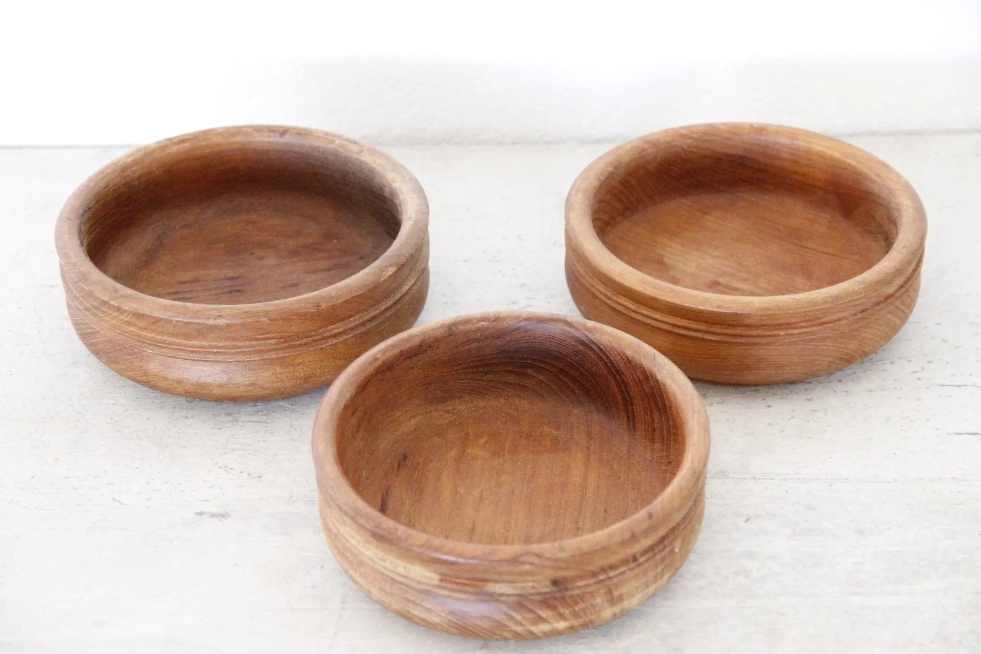 Midcentury Teak Wood Salad Bowl | Dinnerware 3 Pcs.  Debra Hall Lifestyle