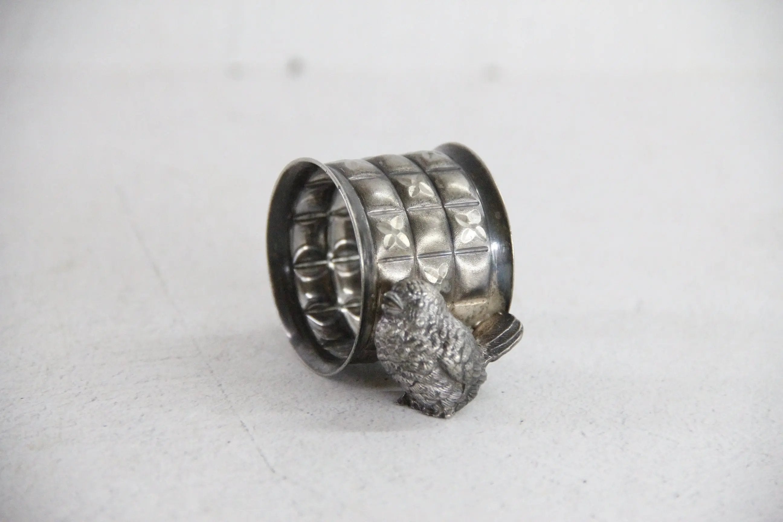Napkin Ring Studded Bird  Debra Hall Lifestyle