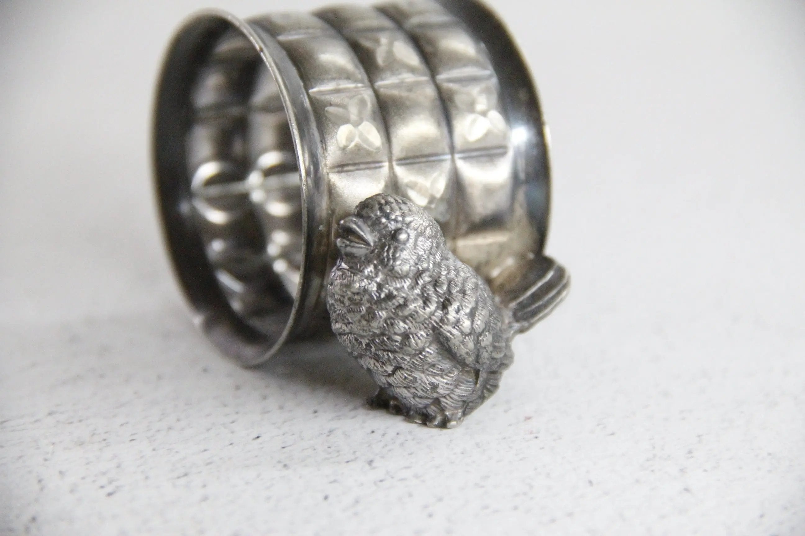 Napkin Ring Studded Bird  Debra Hall Lifestyle