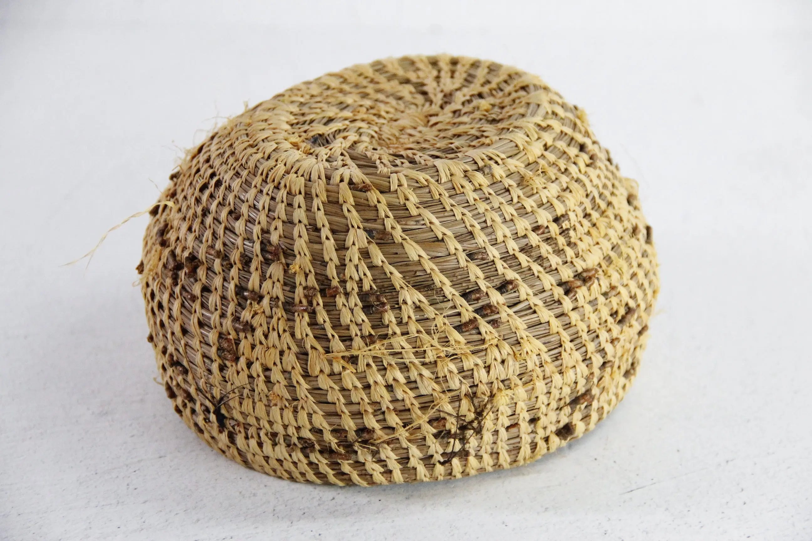 Native American Pine Needle Basket | Small Early 1900s  Debra Hall Lifestyle