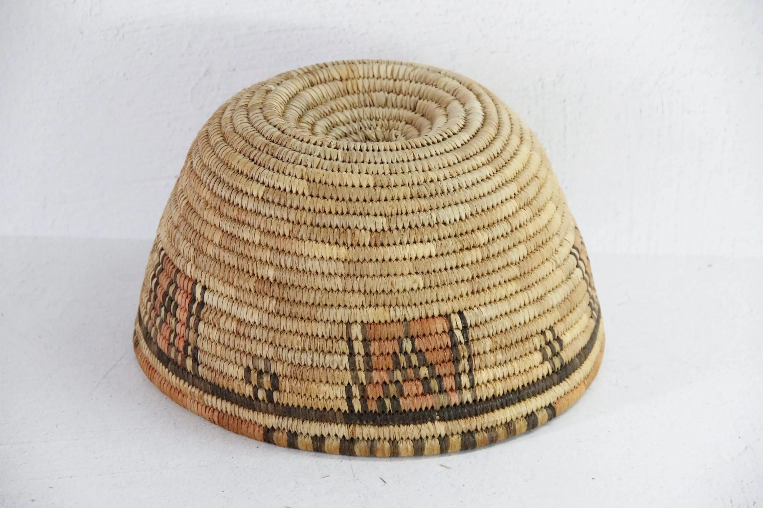 Native Woven Basket | Vintage Hand Coiled Bowl  Debra Hall Lifestyle
