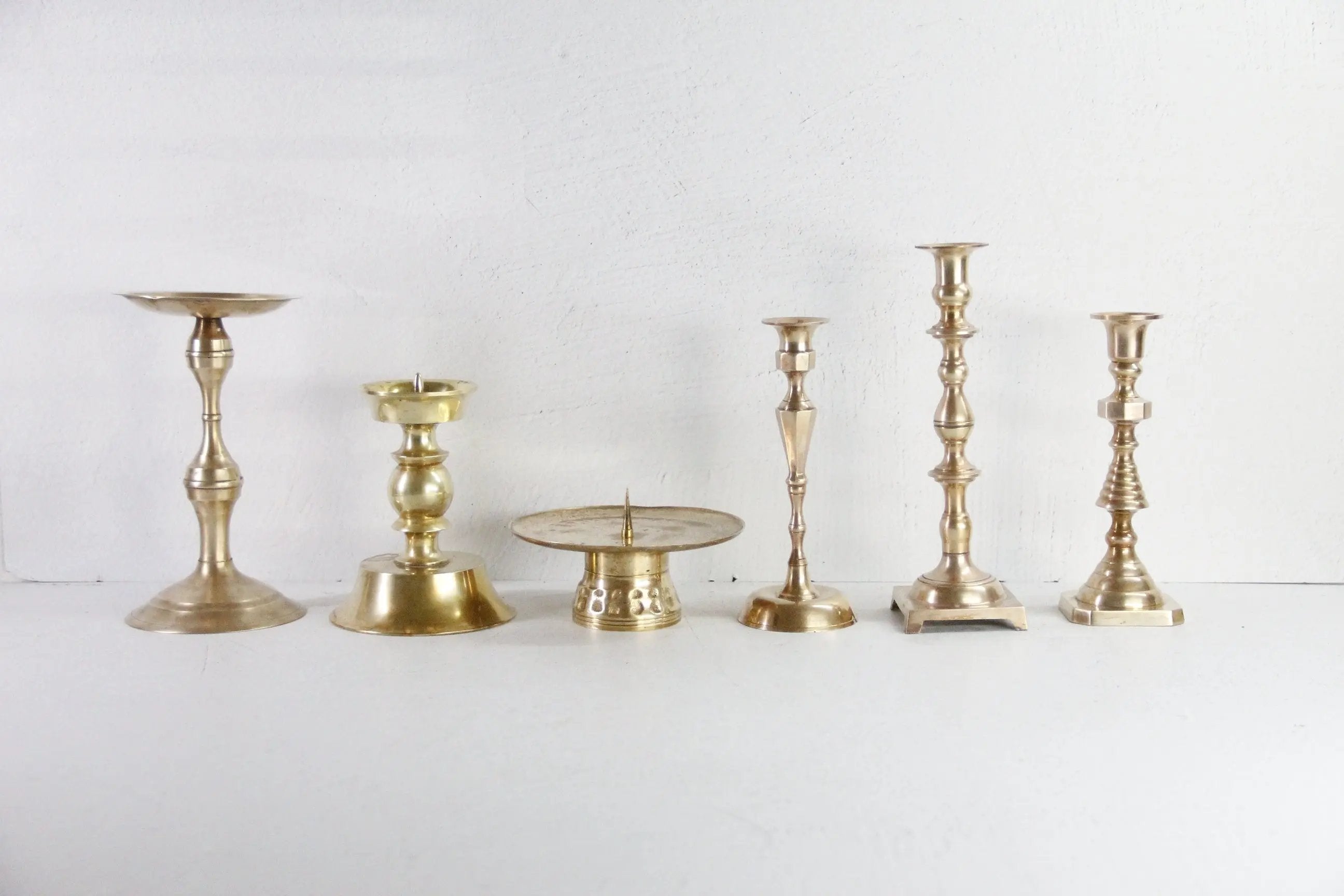 Old Brass Candle Holder | Assorted Vintage Candlestick  Debra Hall Lifestyle