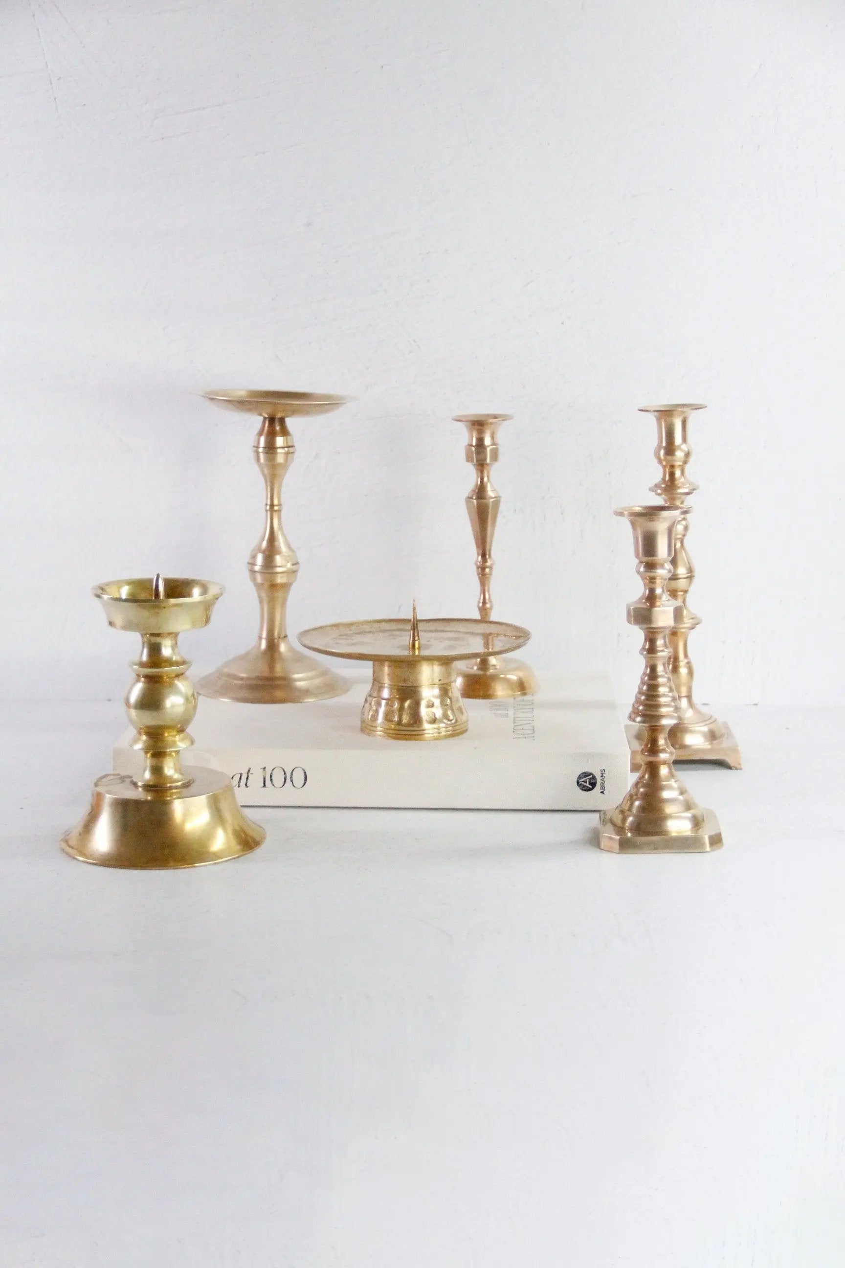 Old Brass Candle Holder | Assorted Vintage Candlestick  Debra Hall Lifestyle