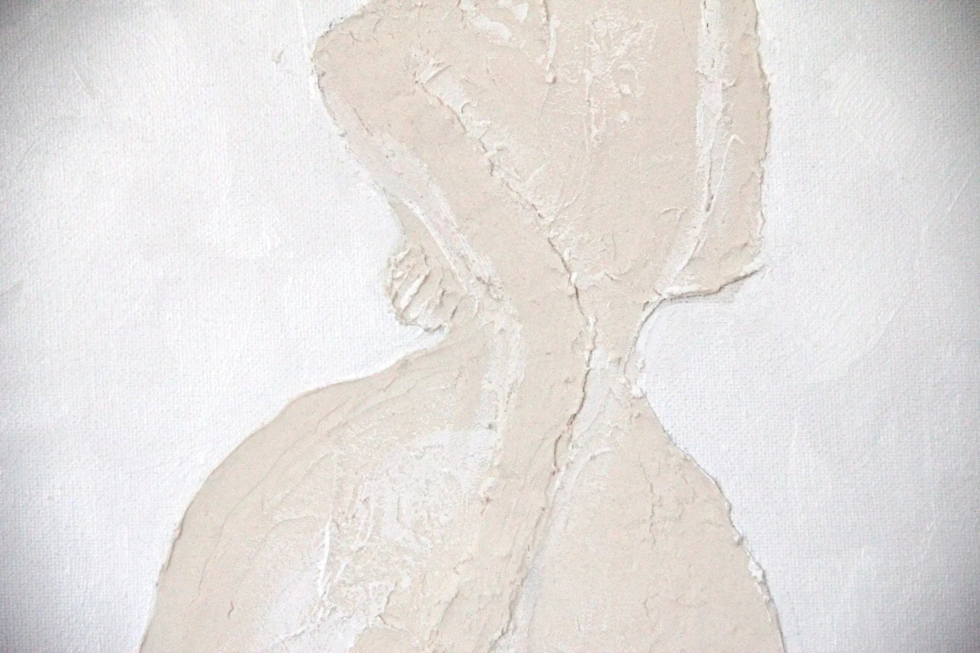Original White Mixed Media Wall Art | Lara  Debra Hall Lifestyle