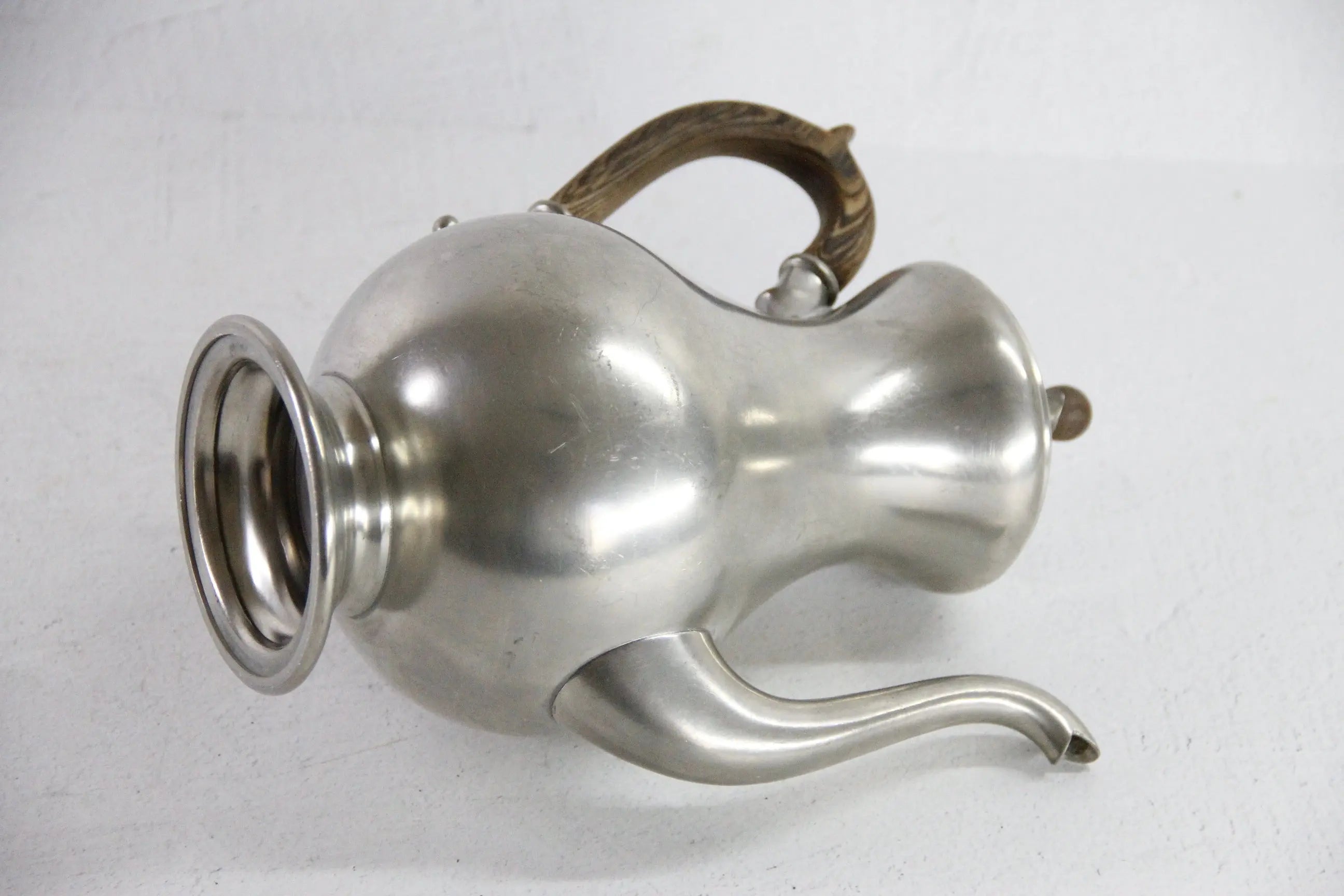 Pewter Coffee Pot by Royal Holland | Midcentury Modern Design  Debra Hall Lifestyle