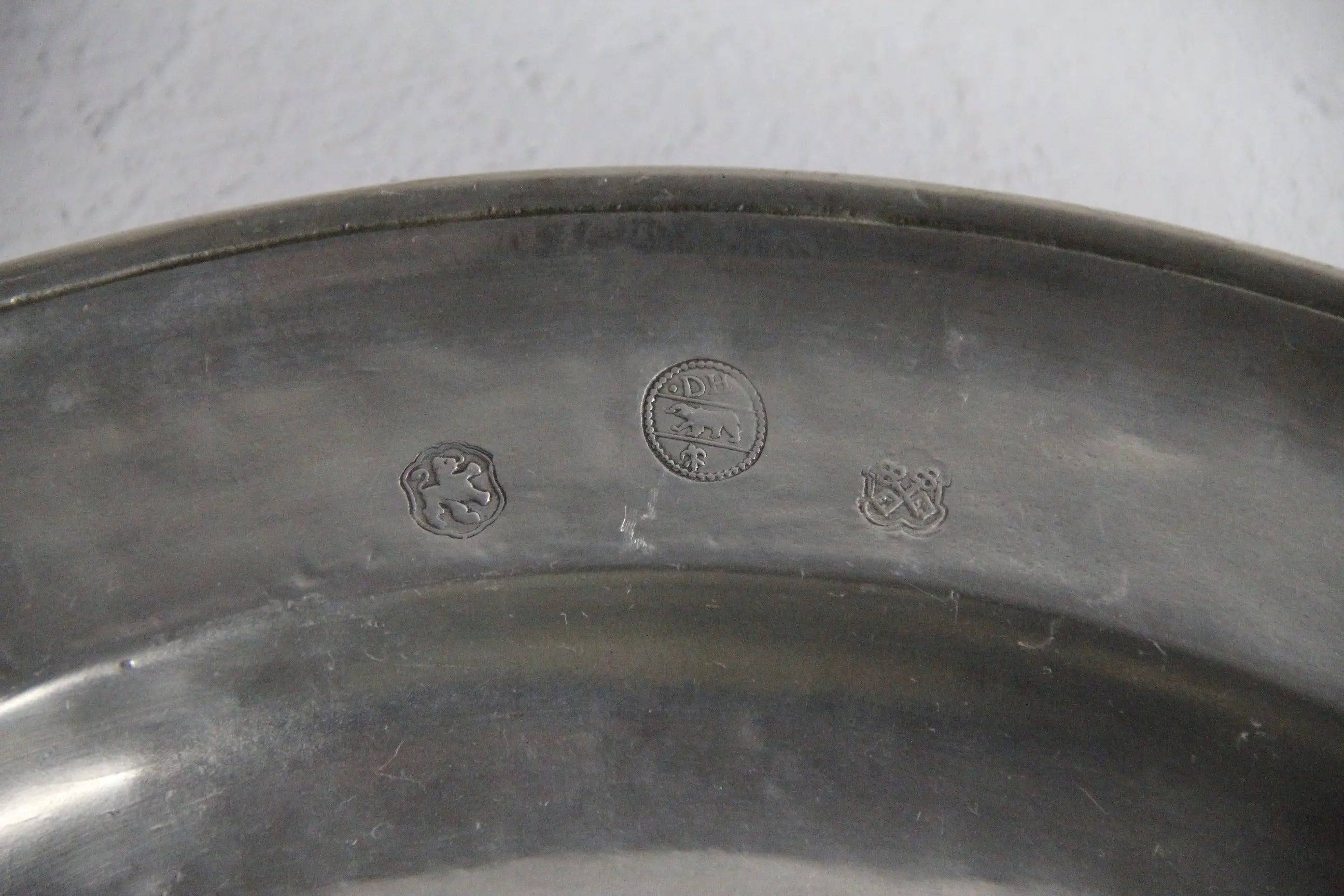Pewter Platter | Italian Deep Round Serving Tray HandCrafted  Debra Hall Lifestyle