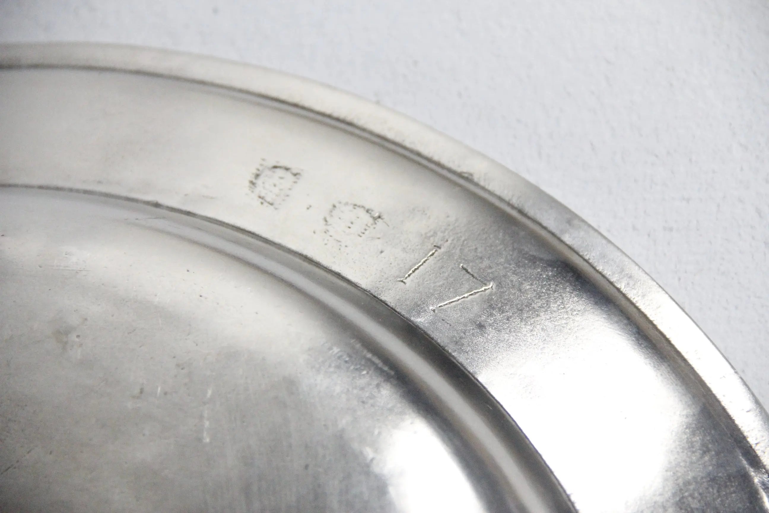 Pewter Platter | Italian Deep Round Serving Tray HandCrafted  Debra Hall Lifestyle